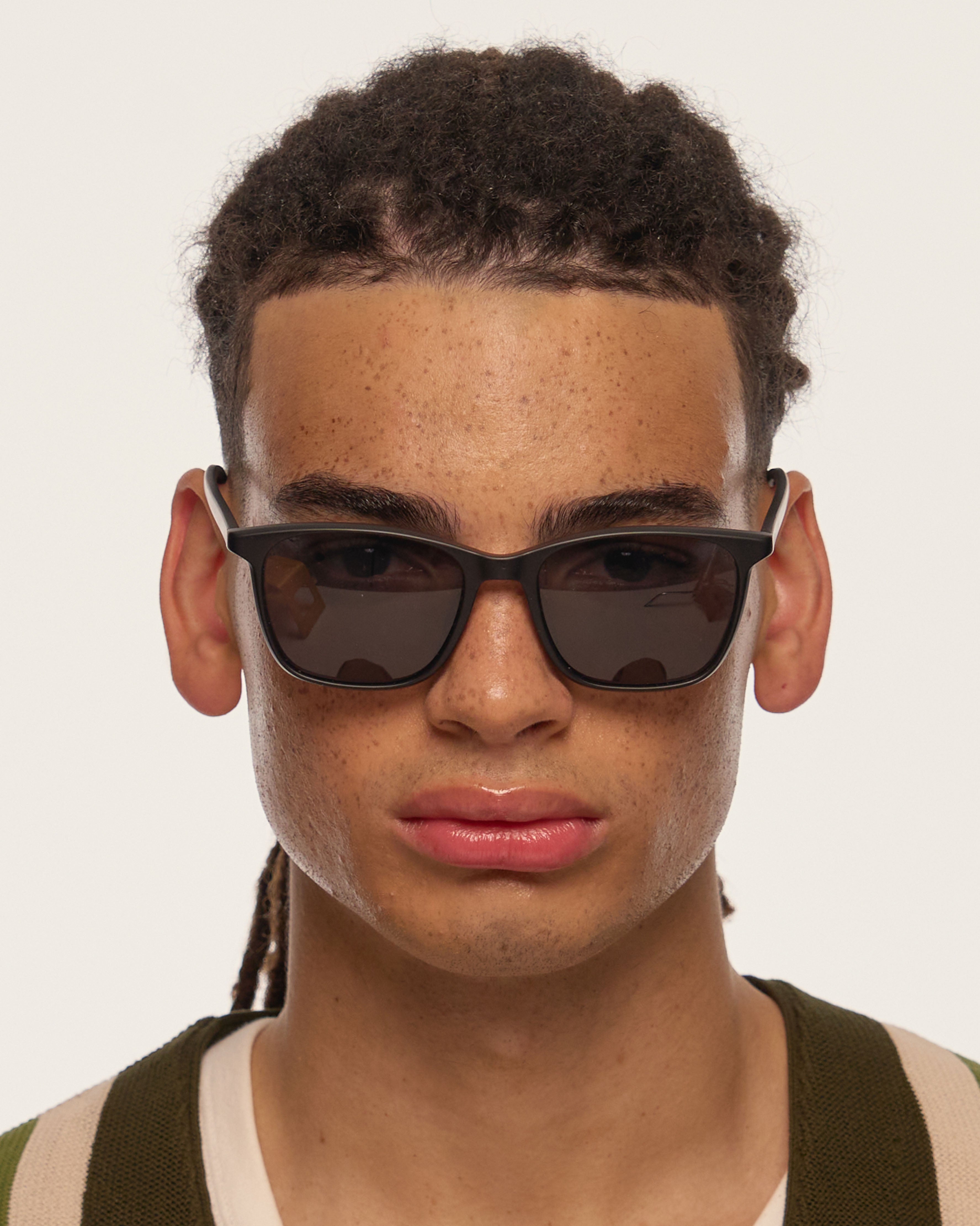 men Roy Sunglasses square black recycled polyester