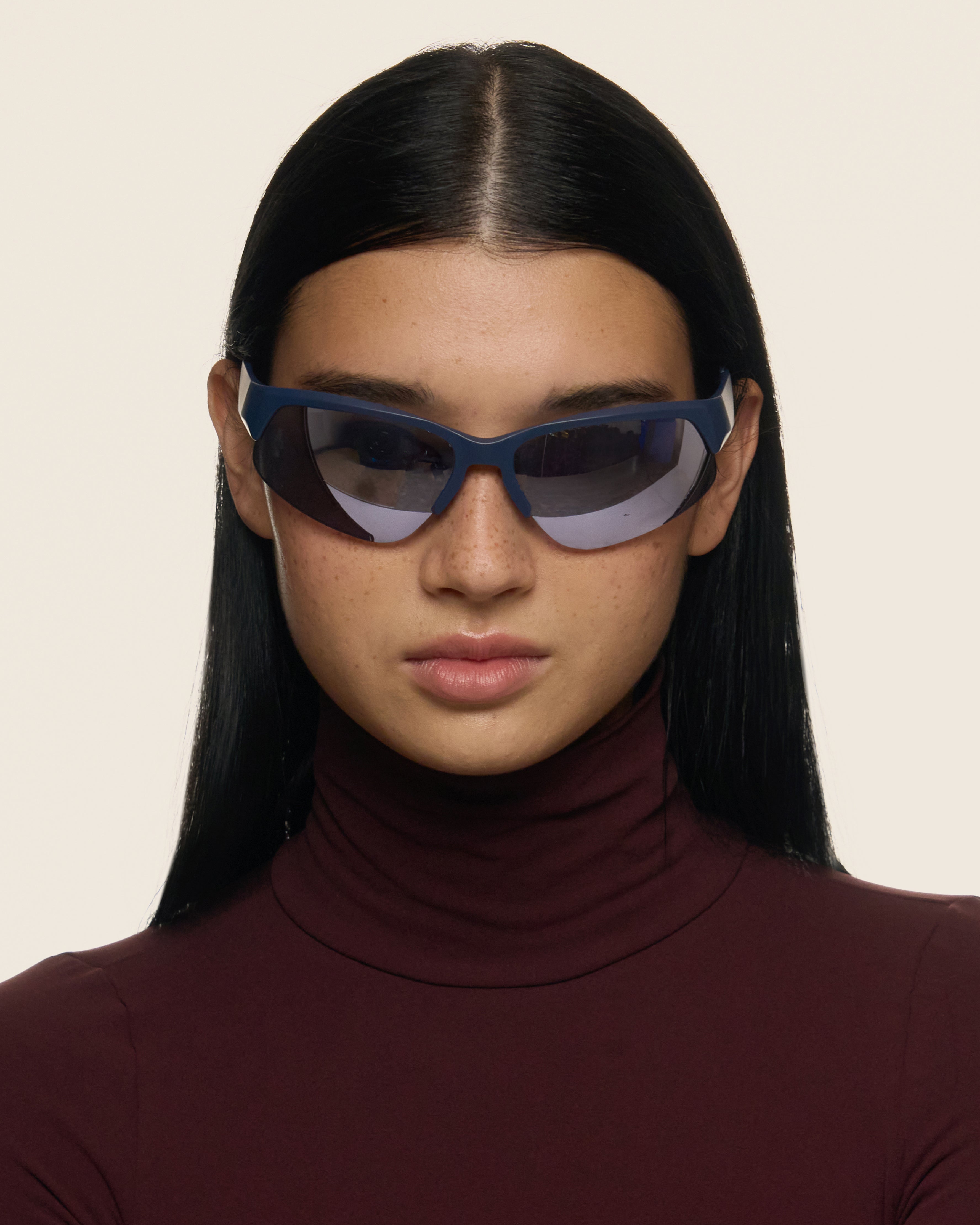 women Simone Sunglasses cateye Blue recycled polyester