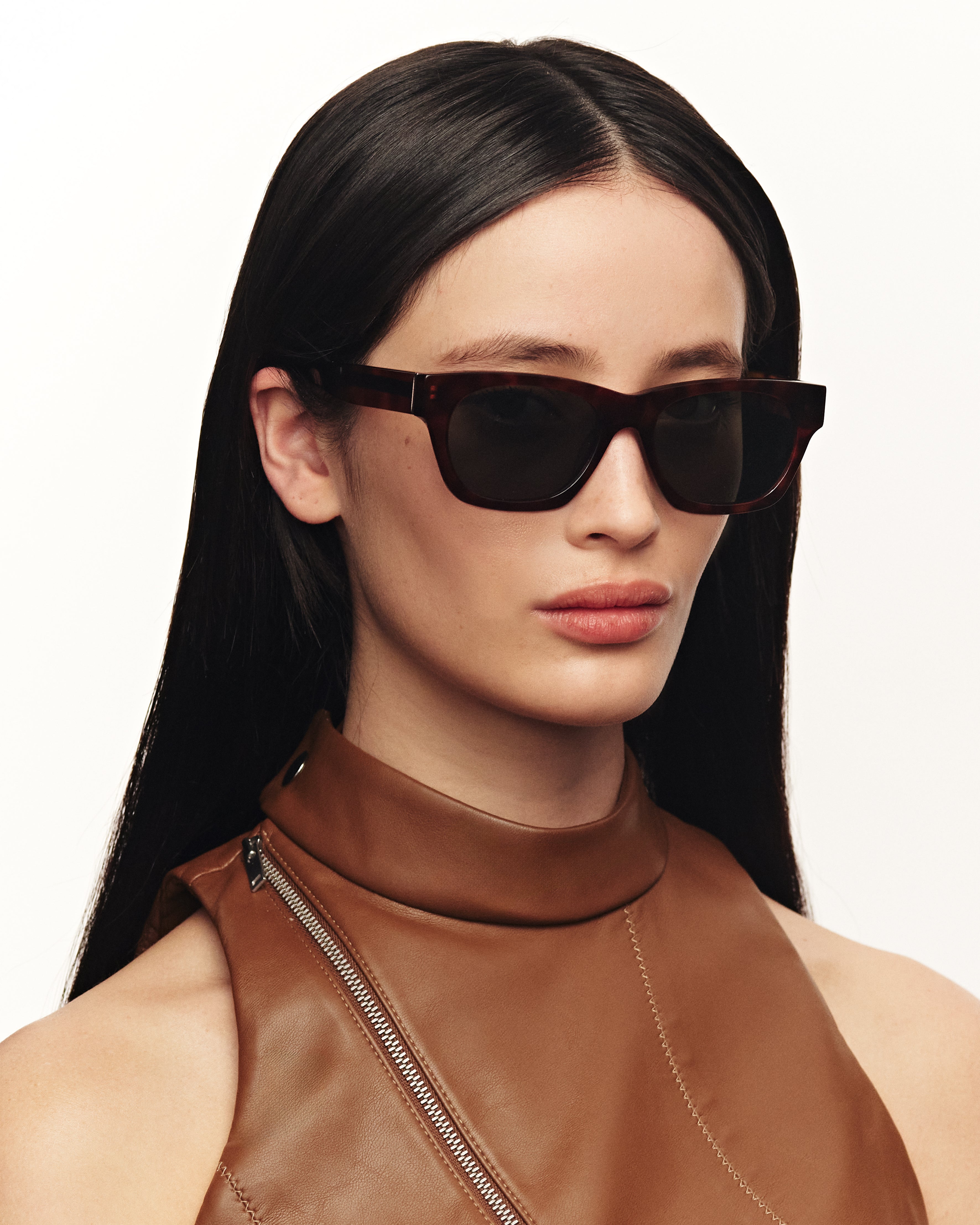 women Wolf Sunglasses rectangle tort acetate