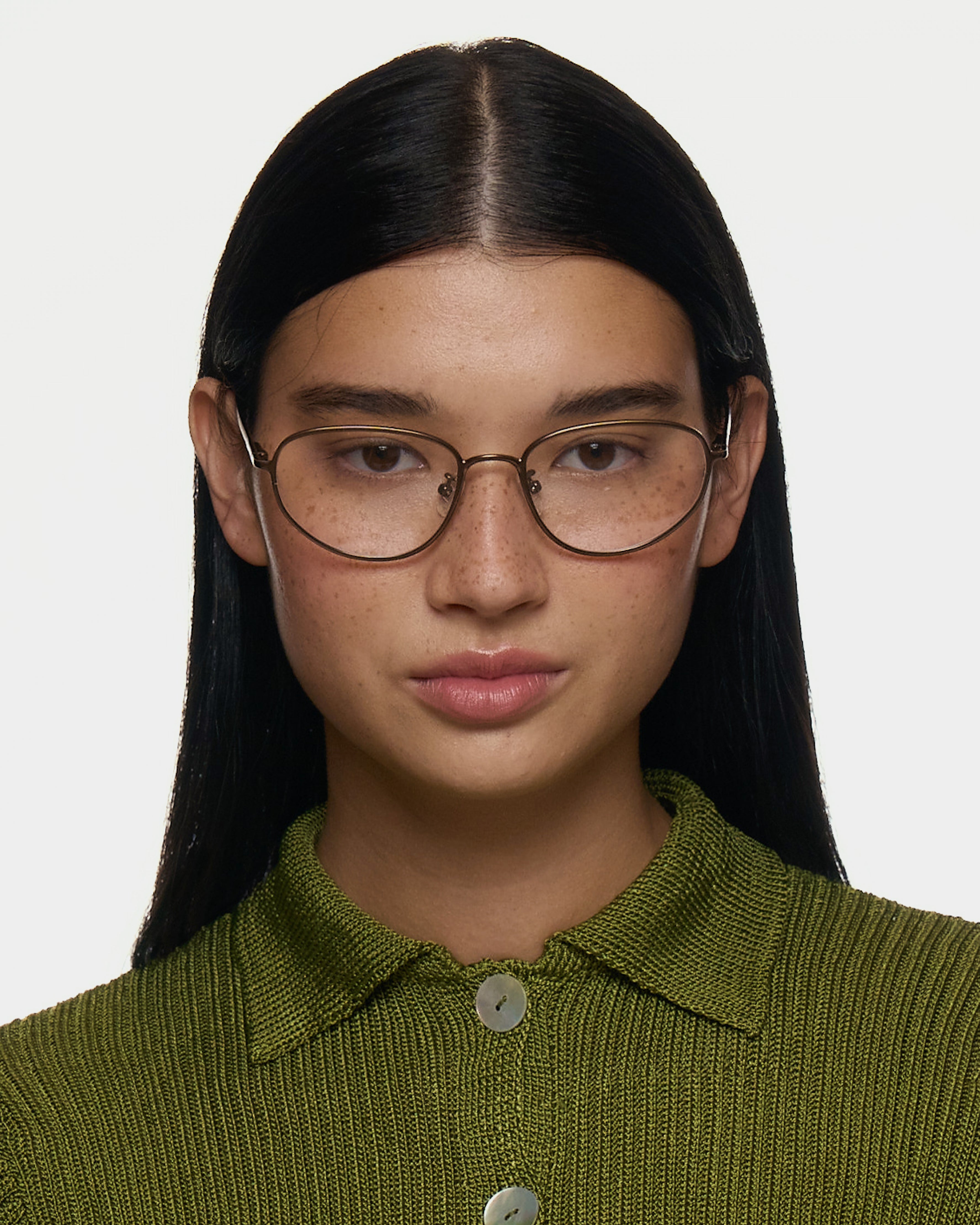 men Suki Eyeglasses cateye Brown metal