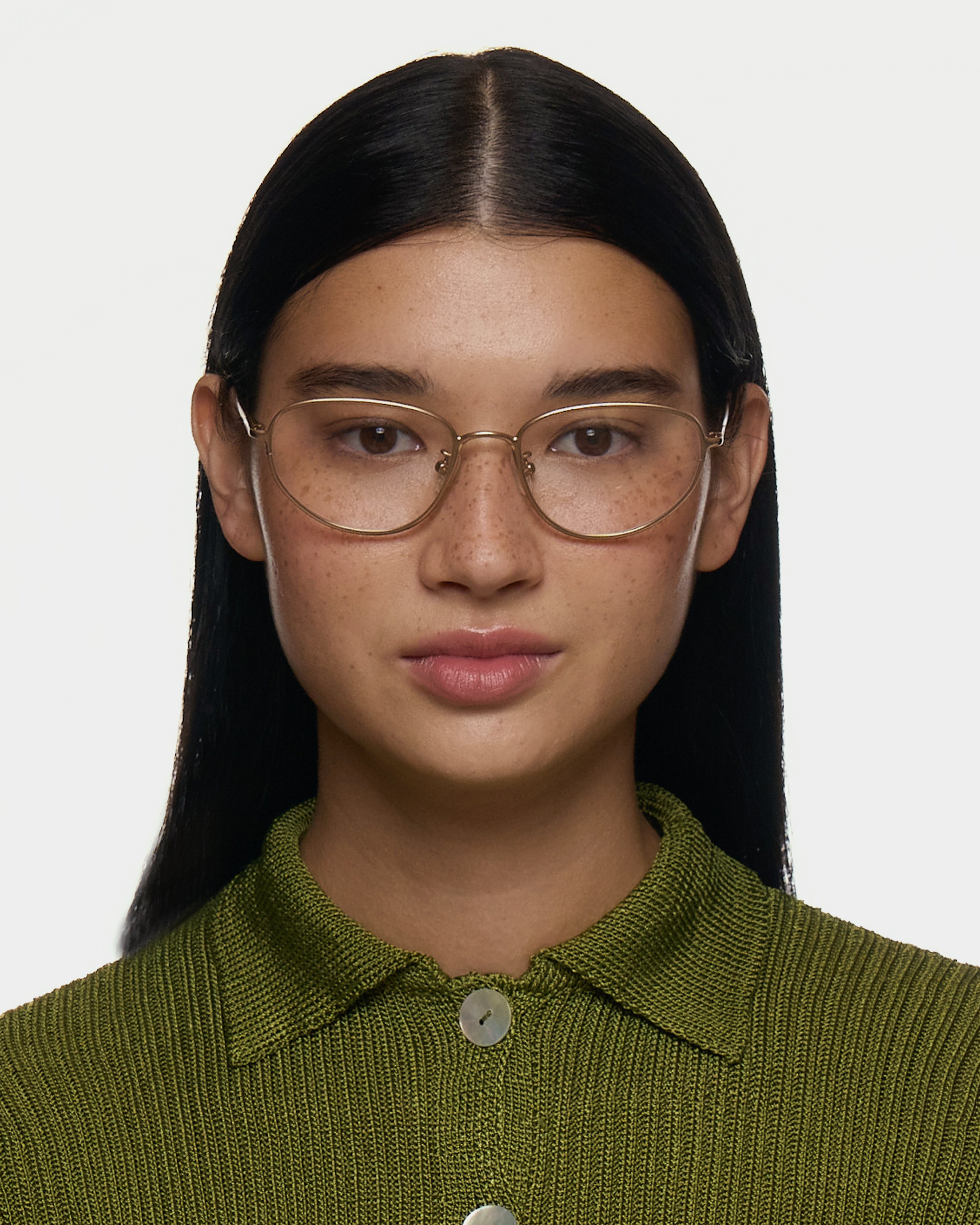 men Suki Eyeglasses cateye Brown metal