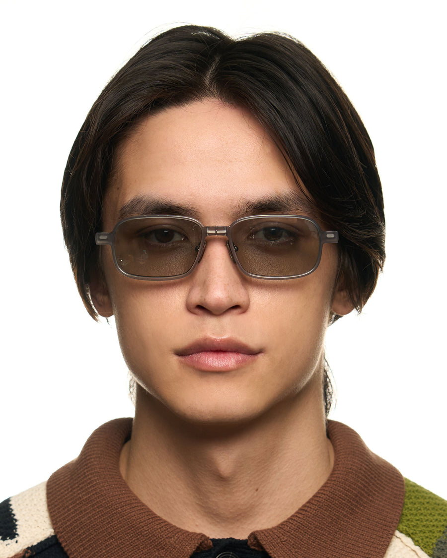 men Viggo Clip-On Lenses Sunglasses pilot gray metal mobile full image
