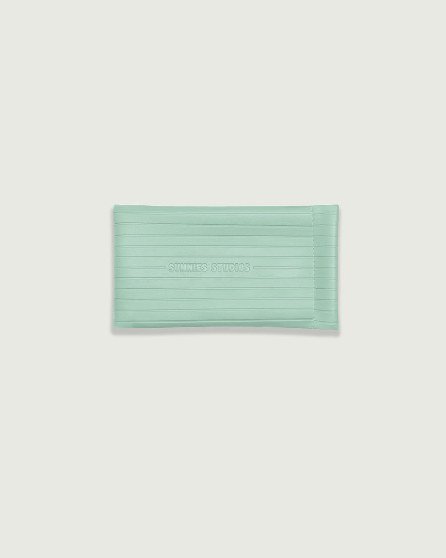 Ribbed Sac Eyewear case blue  front