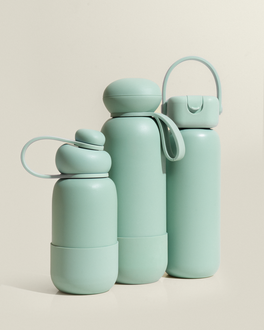 16oz Bottle Flask Tumbler Bottle green mobile full image