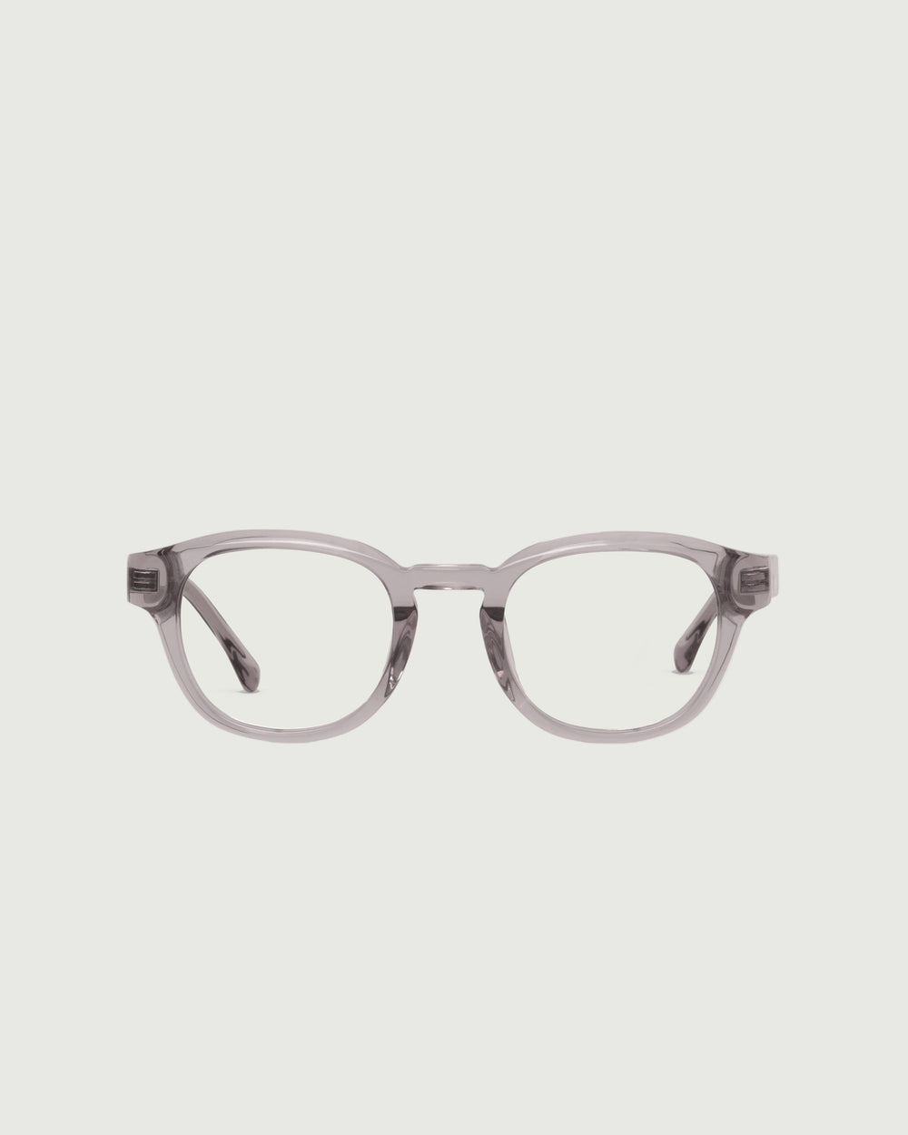 Mauve ::Nobi Eyeglasses round Nude acetate front