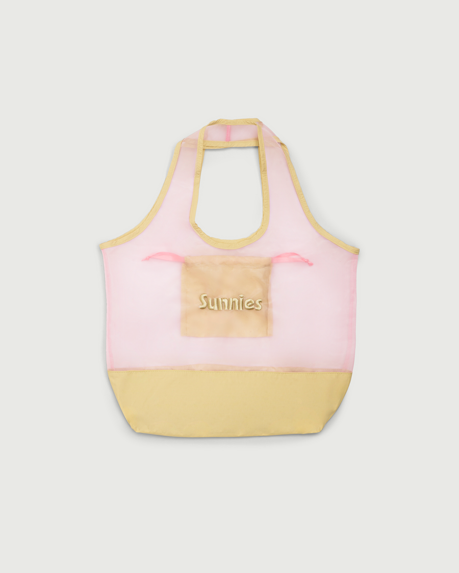 Mesh Tote  Pink  front