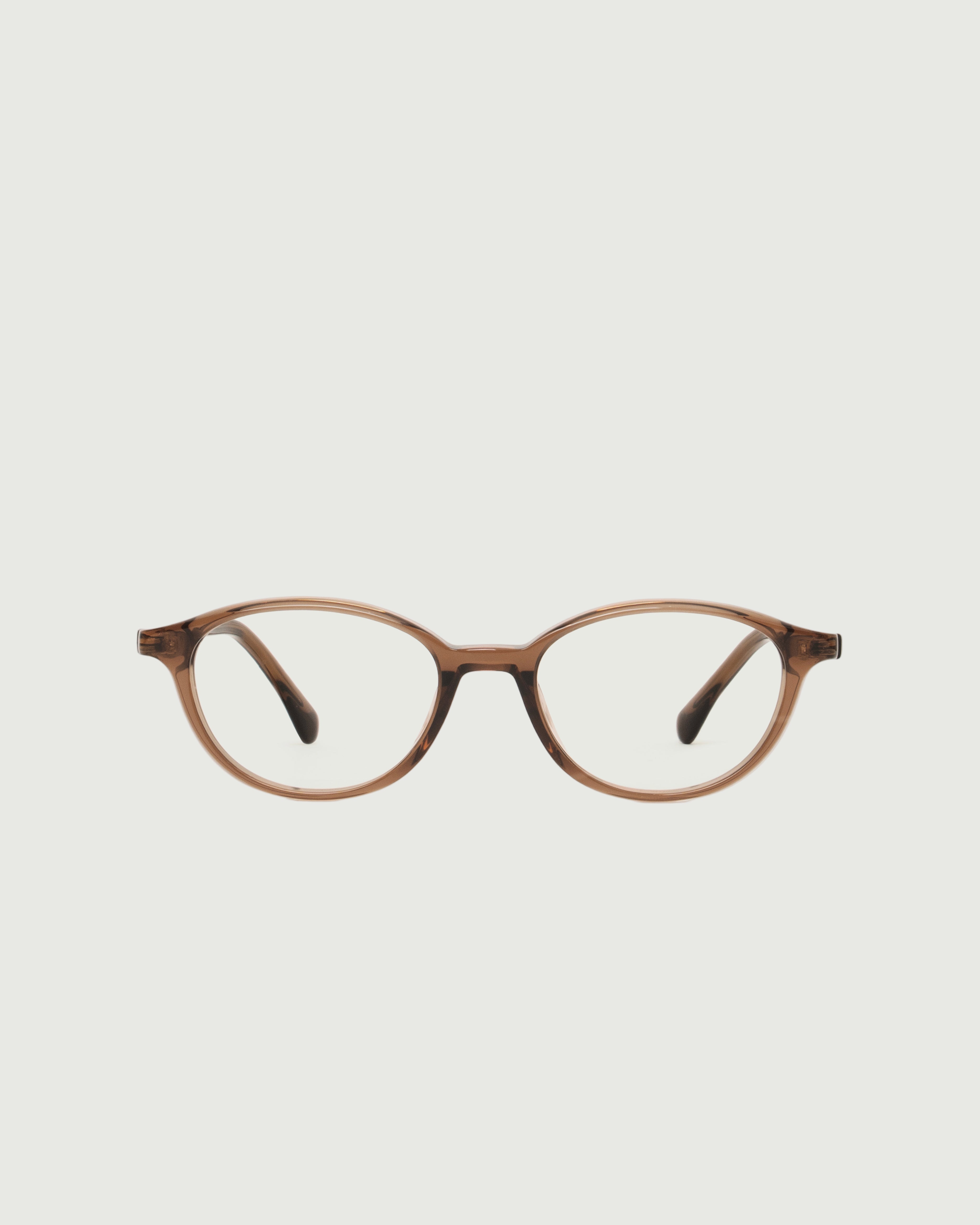 Nutmeg::Millhouse Eyeglasses round Brown acetate front