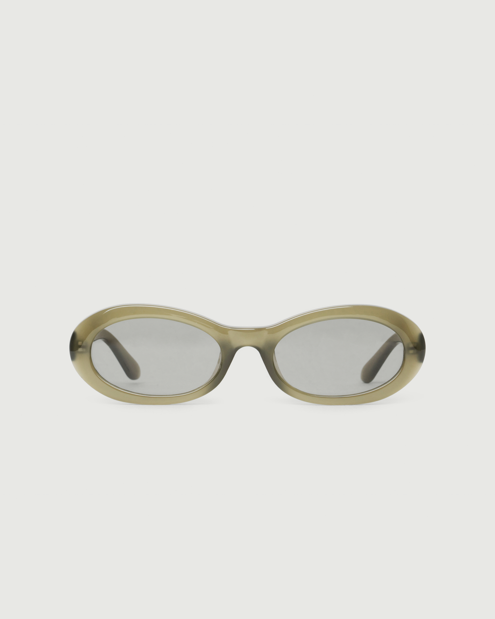 Moss::Mina Sunglasses oval Green recycled polyester front