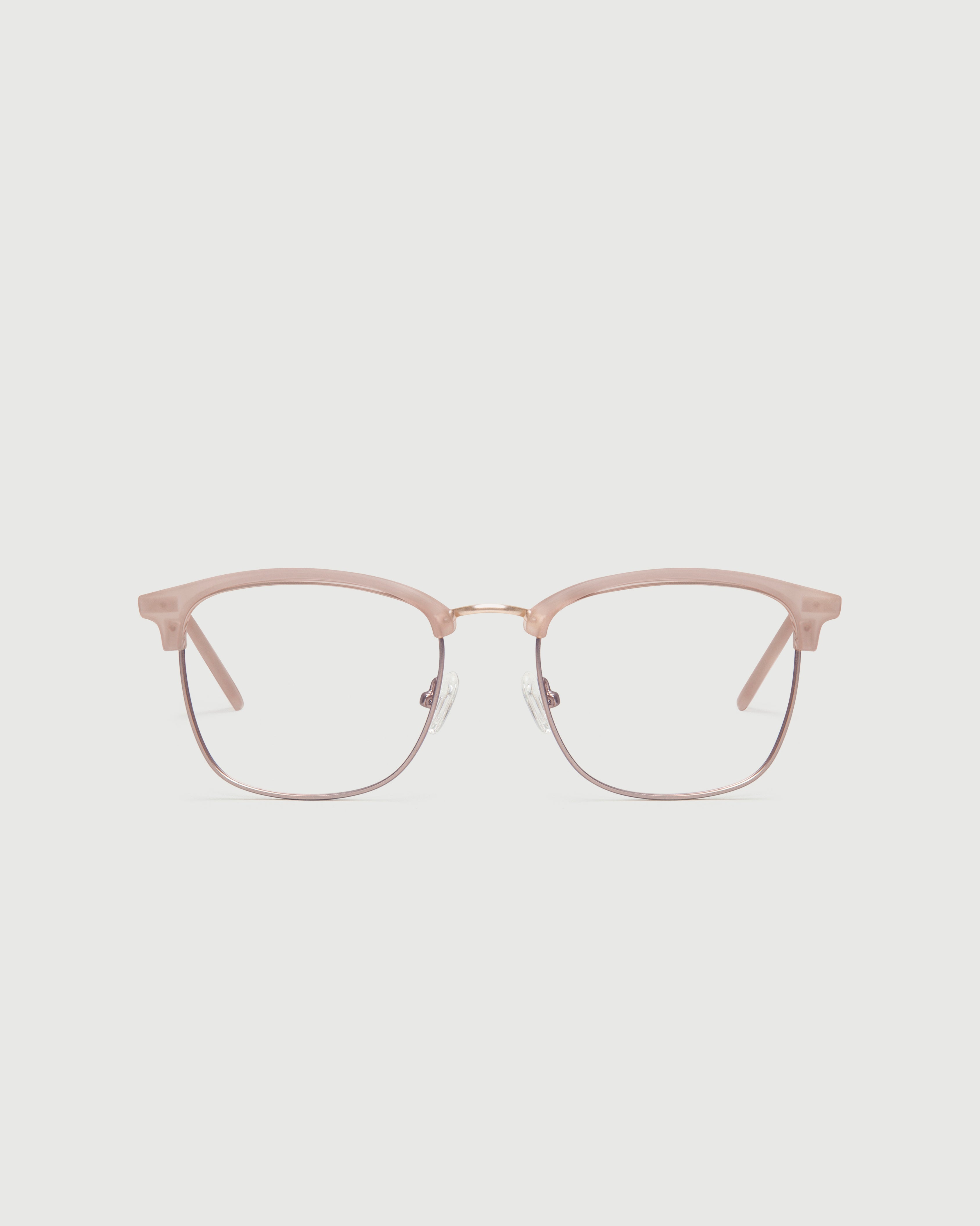 Honey::Nash Eyeglasses browline nude plastic front