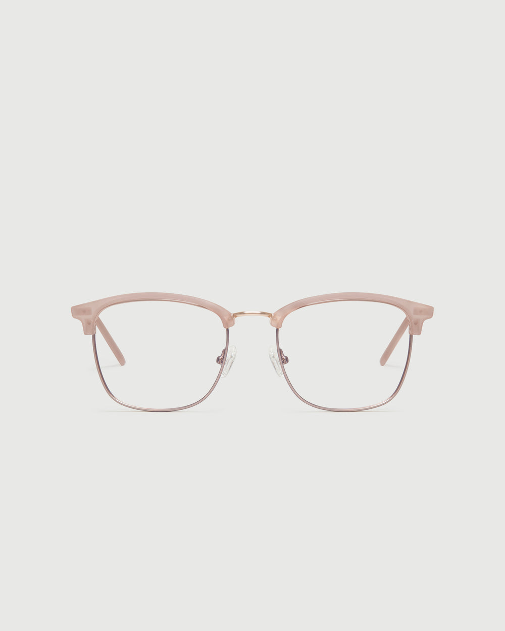 Honey::Nash Eyeglasses browline nude plastic front
