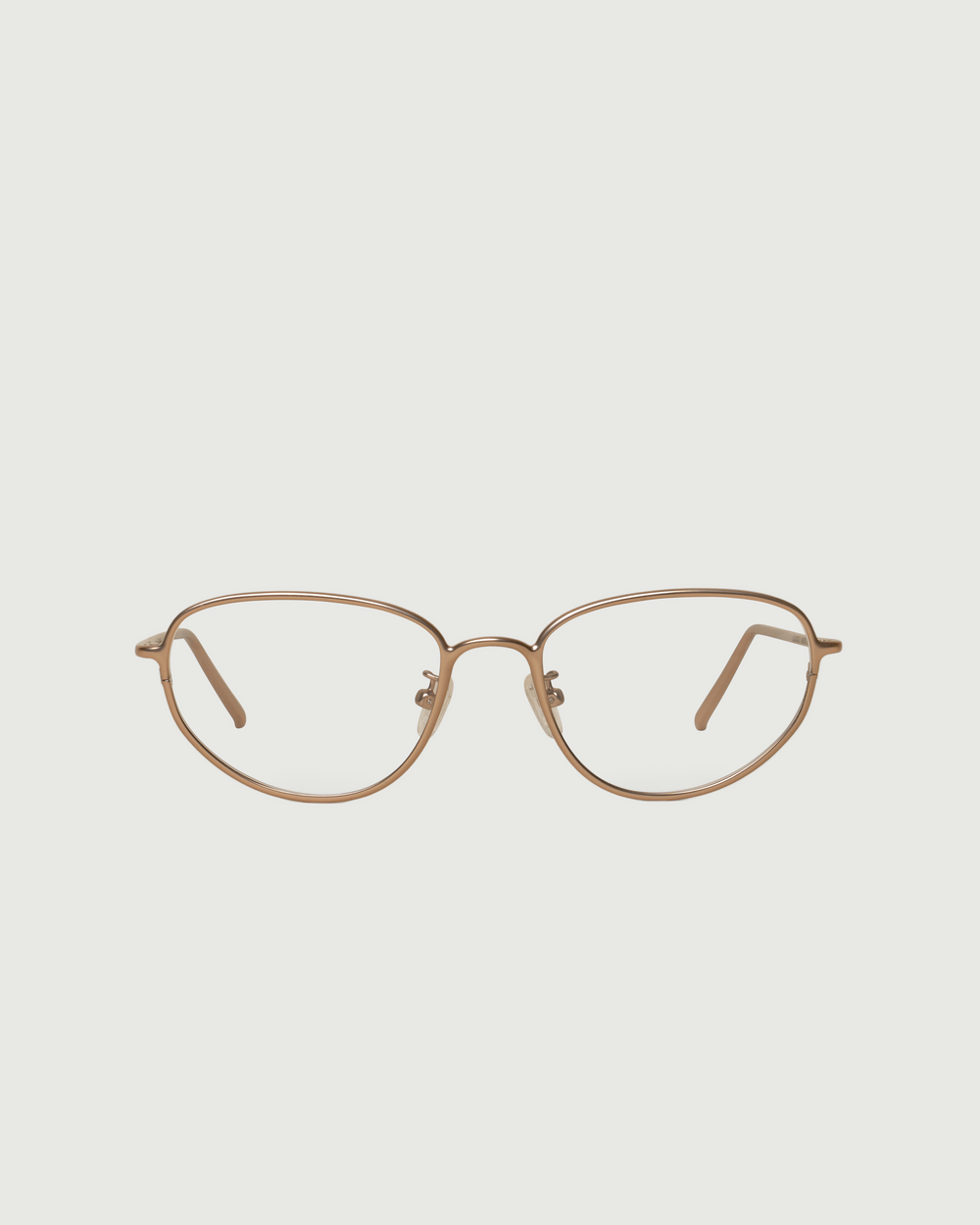 Nickel::Suki Eyeglasses cateye Brown metal front