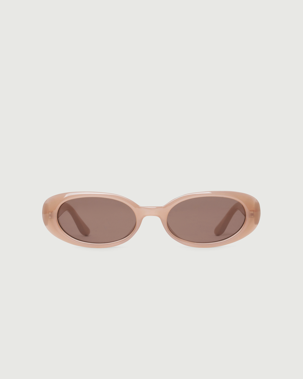 Nude::Devon Sunglasses oval Nude recycled polyester front
