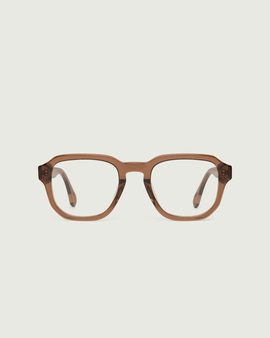 Wilmur Eyeglasses square brown acetate front