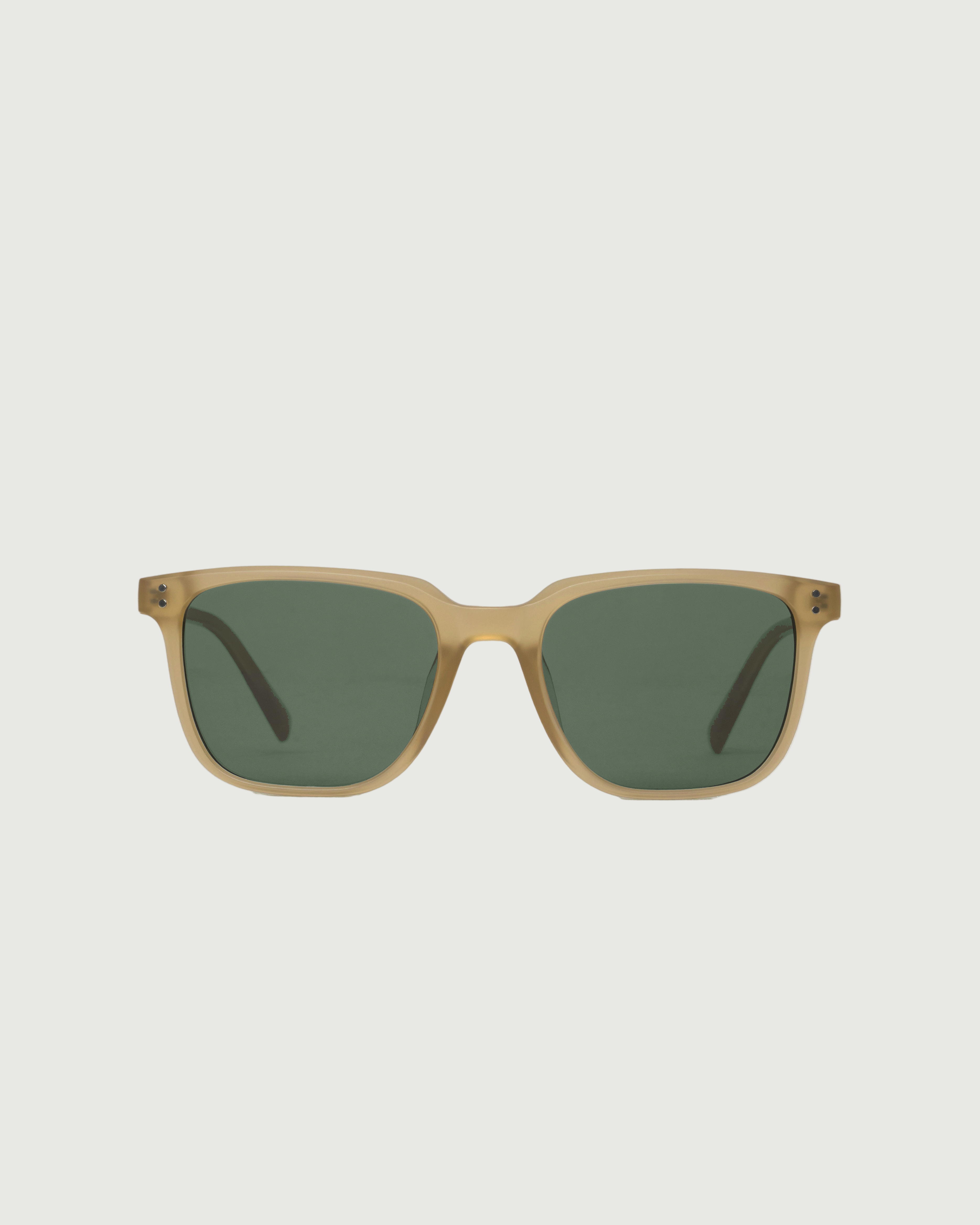 Oak::Harry Sunglasses square Brown recycled polyester front