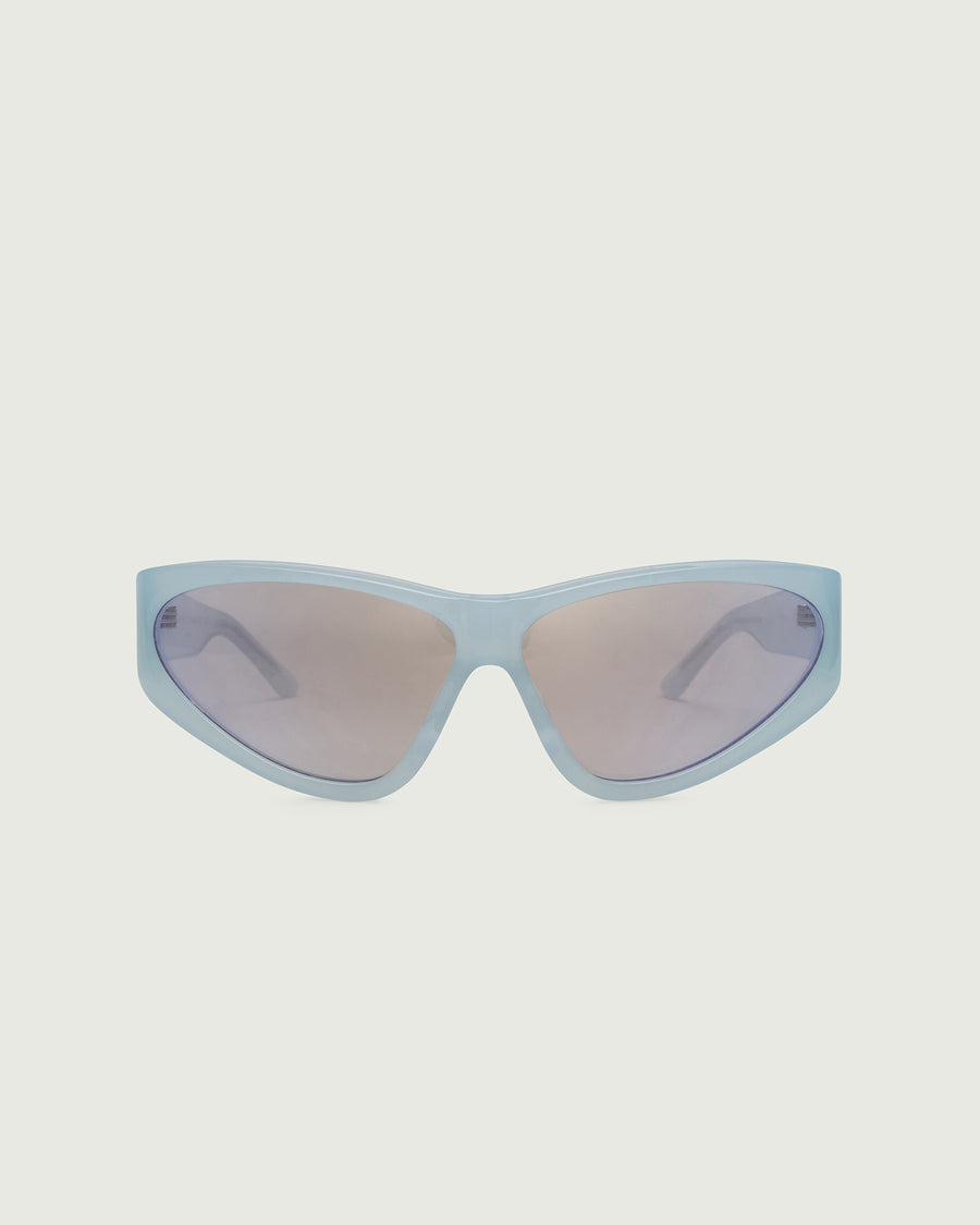 Zoe Sunglasses cateye blue acetate front