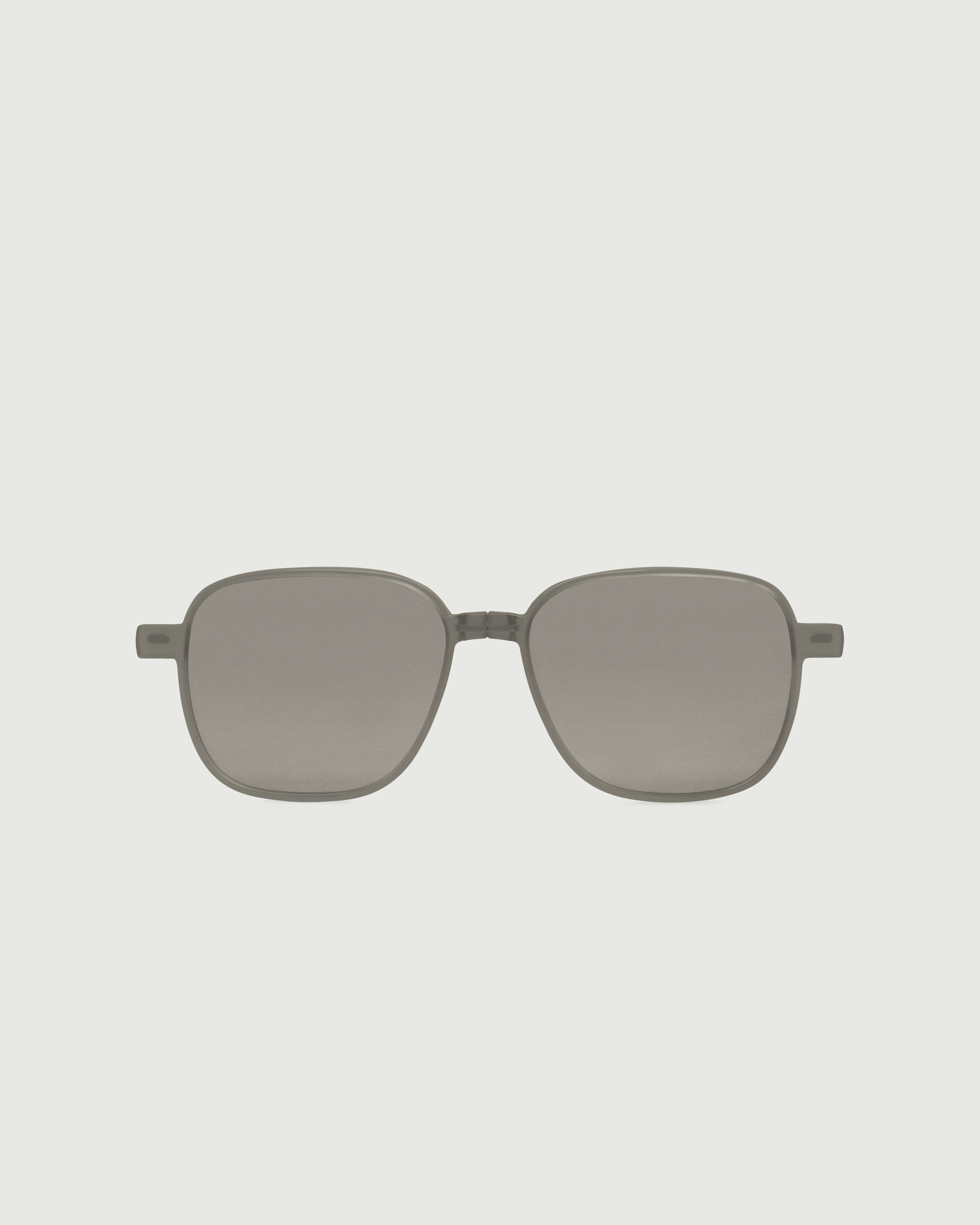 Fossil Polarized::Chase Clip-Ons pilot gray metal front 