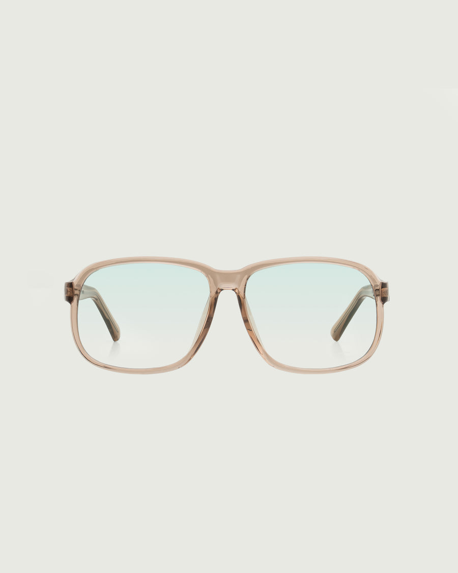 Parton Anti-Radiation Glasses square brown recycled polyester front