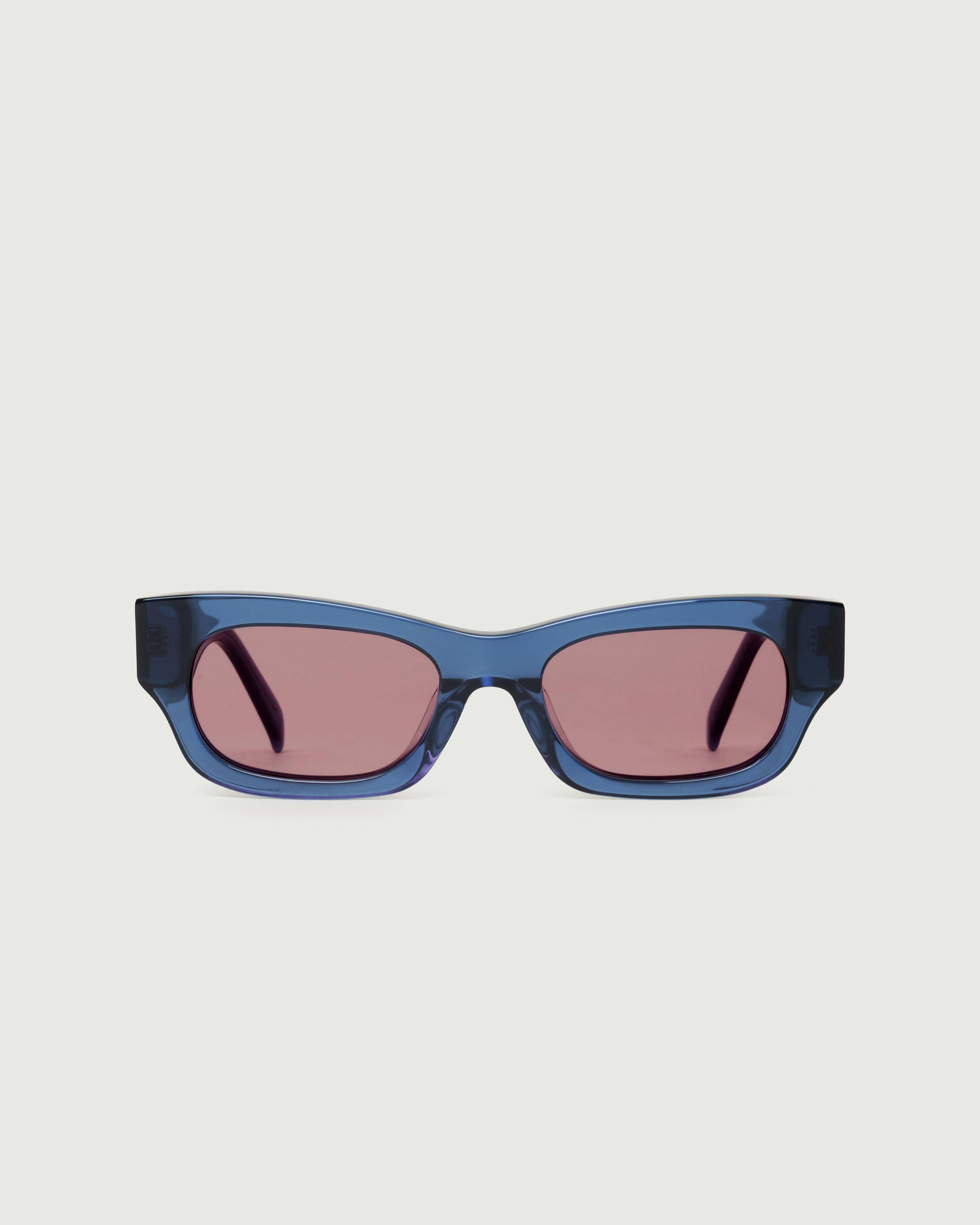 Persian Blue::Jax Sunglasses cateye blue acetate front