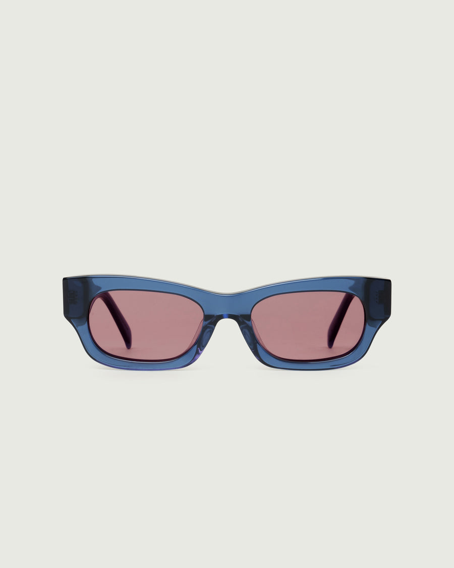 Jax Sunglasses cateye blue acetate front