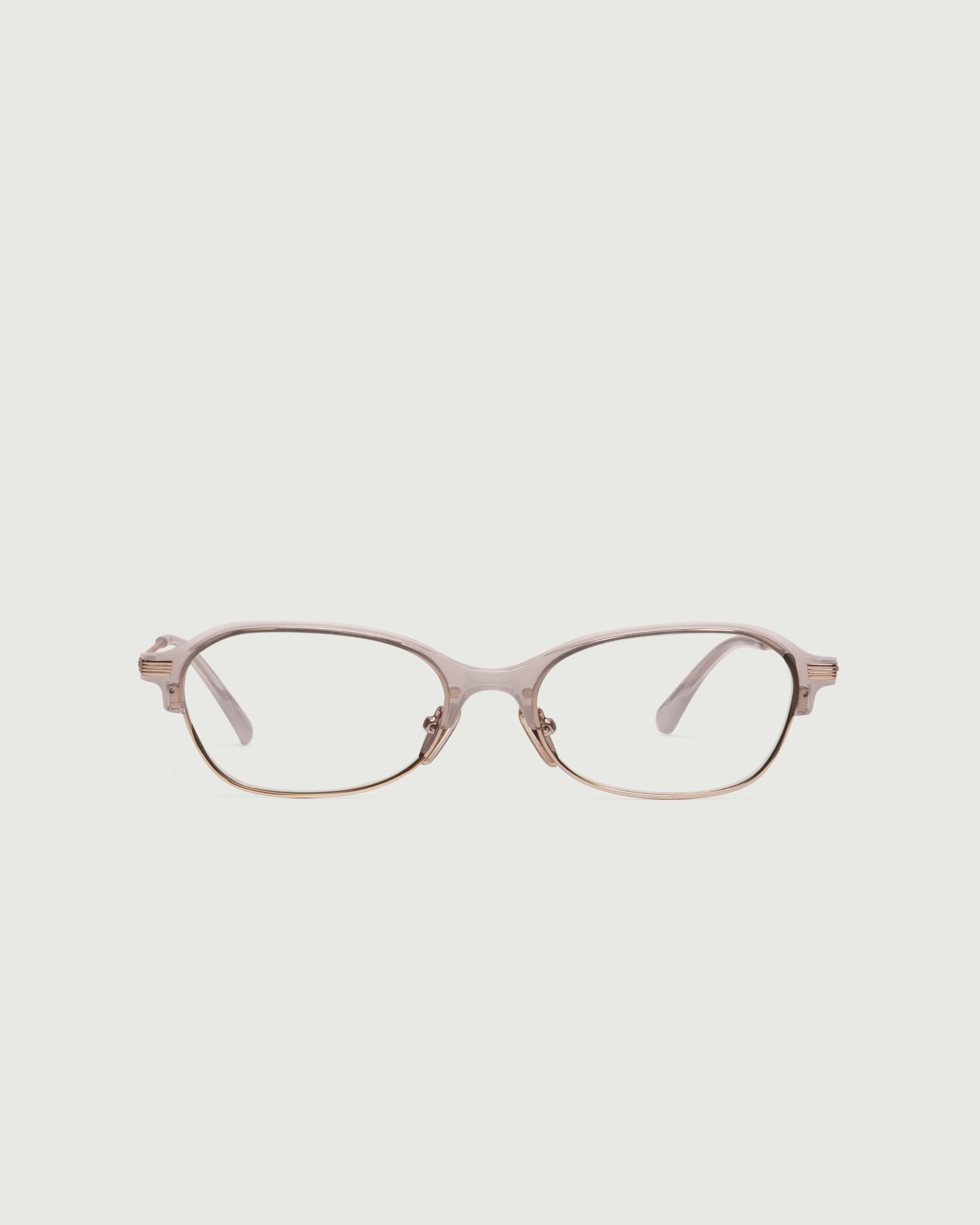 Quartz::Daphne Eyeglasses Oval Pink castor seed front