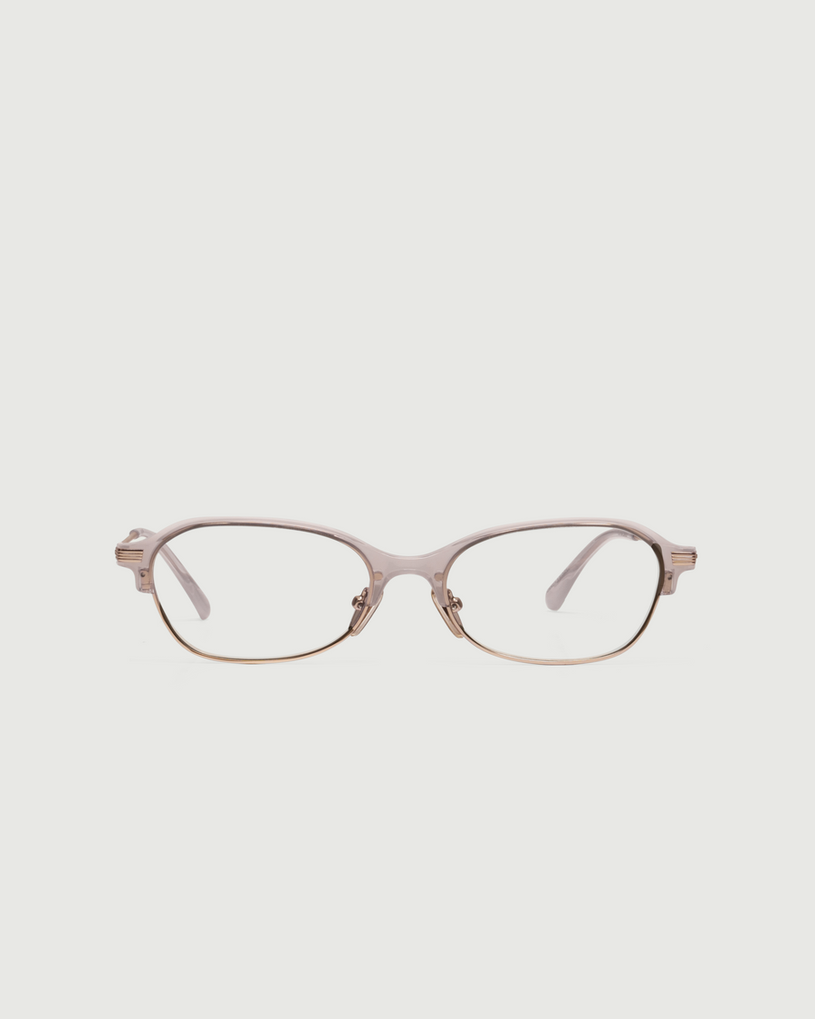 Daphne Eyeglasses Oval Pink castor seed front