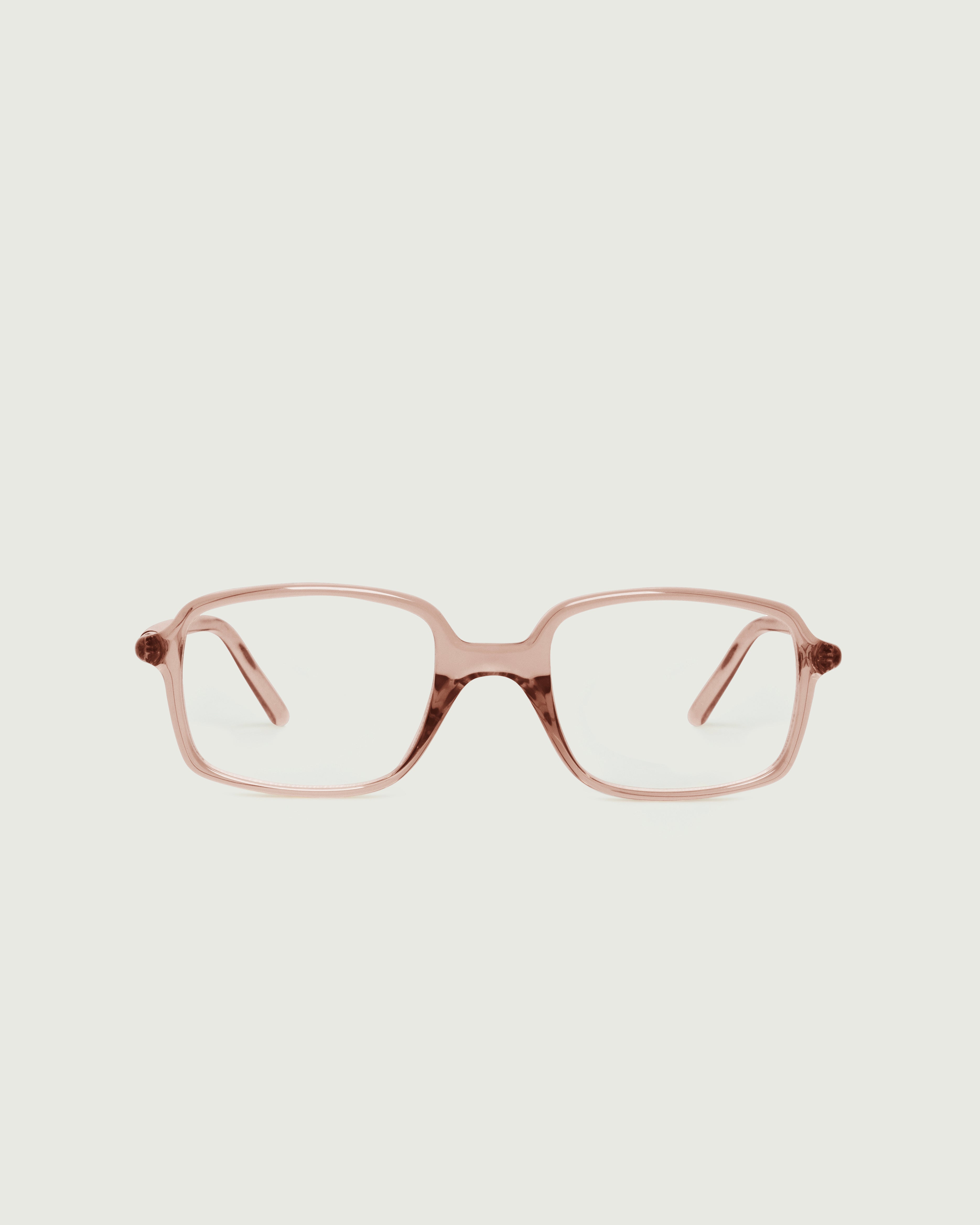 Rose Taupe::Spencer Eyeglasses rectangle Pink recycled polyester front