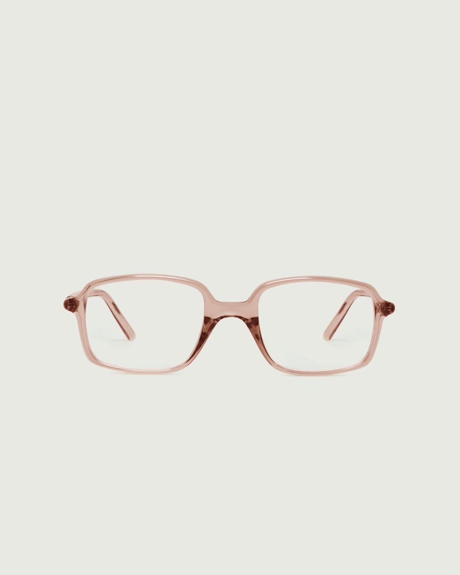 Spencer Eyeglasses rectangle Pink recycled polyester front