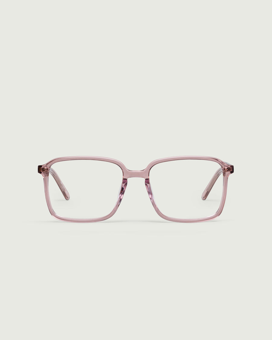 Dex Eyeglasses square pink acetate front (4687757410358)