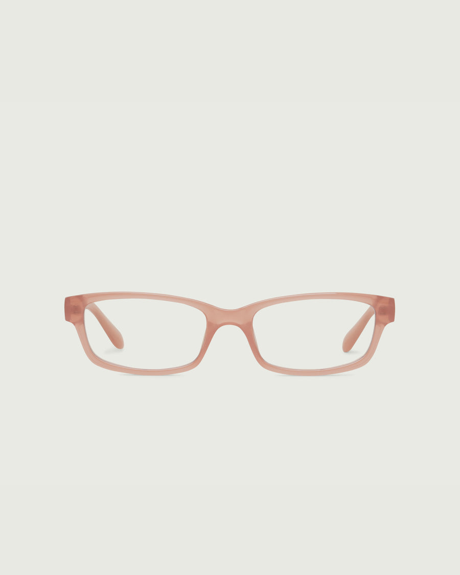 Han Eyeglasses rectangle Pink recycled polyester front