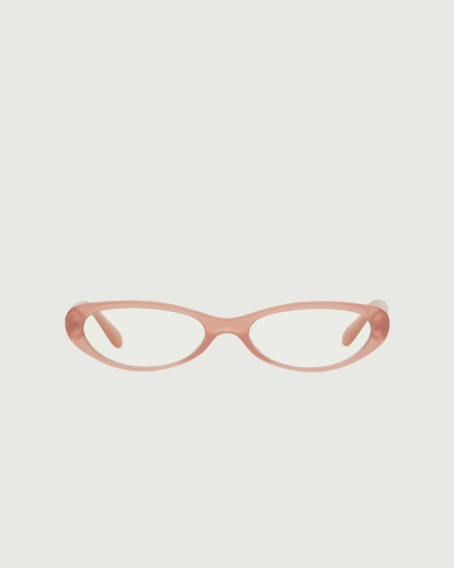 Leia Eyeglasses cateye Pink recycled polyester front
