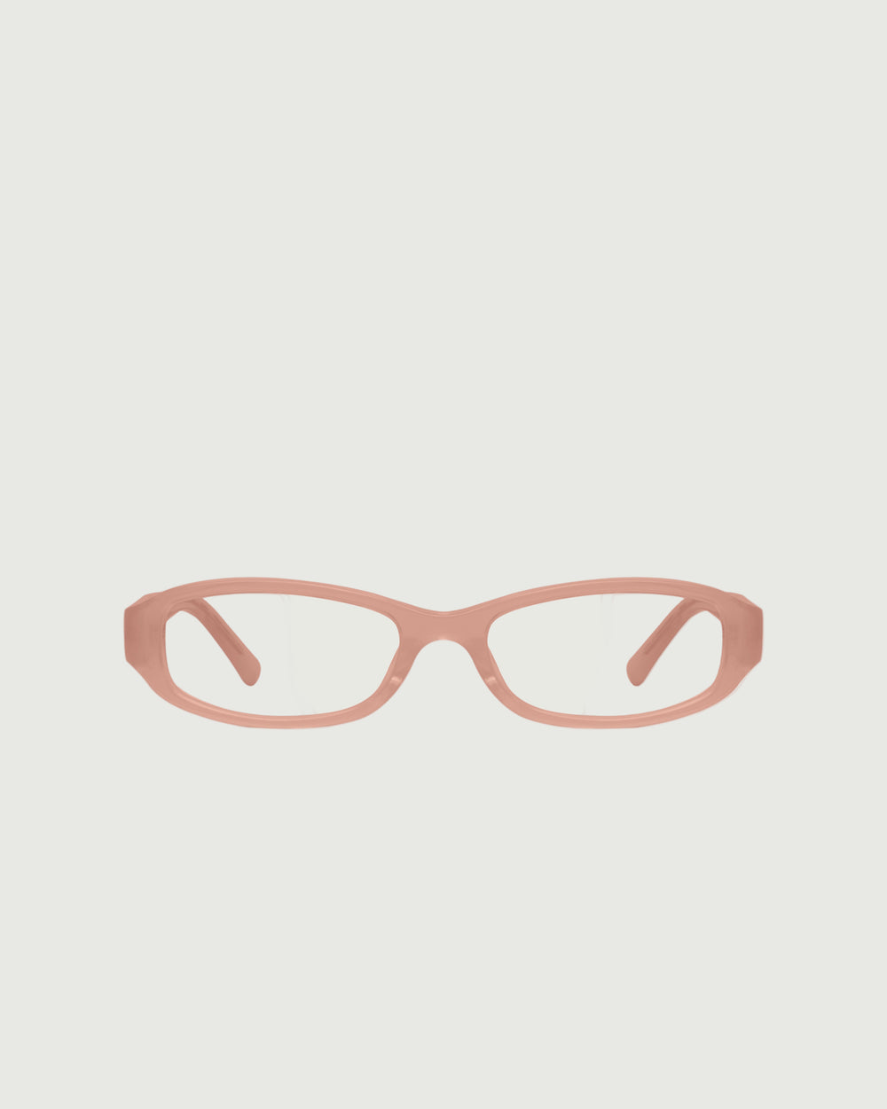 Rosewater::Lucy Eyeglasses rectangle pink acetate front