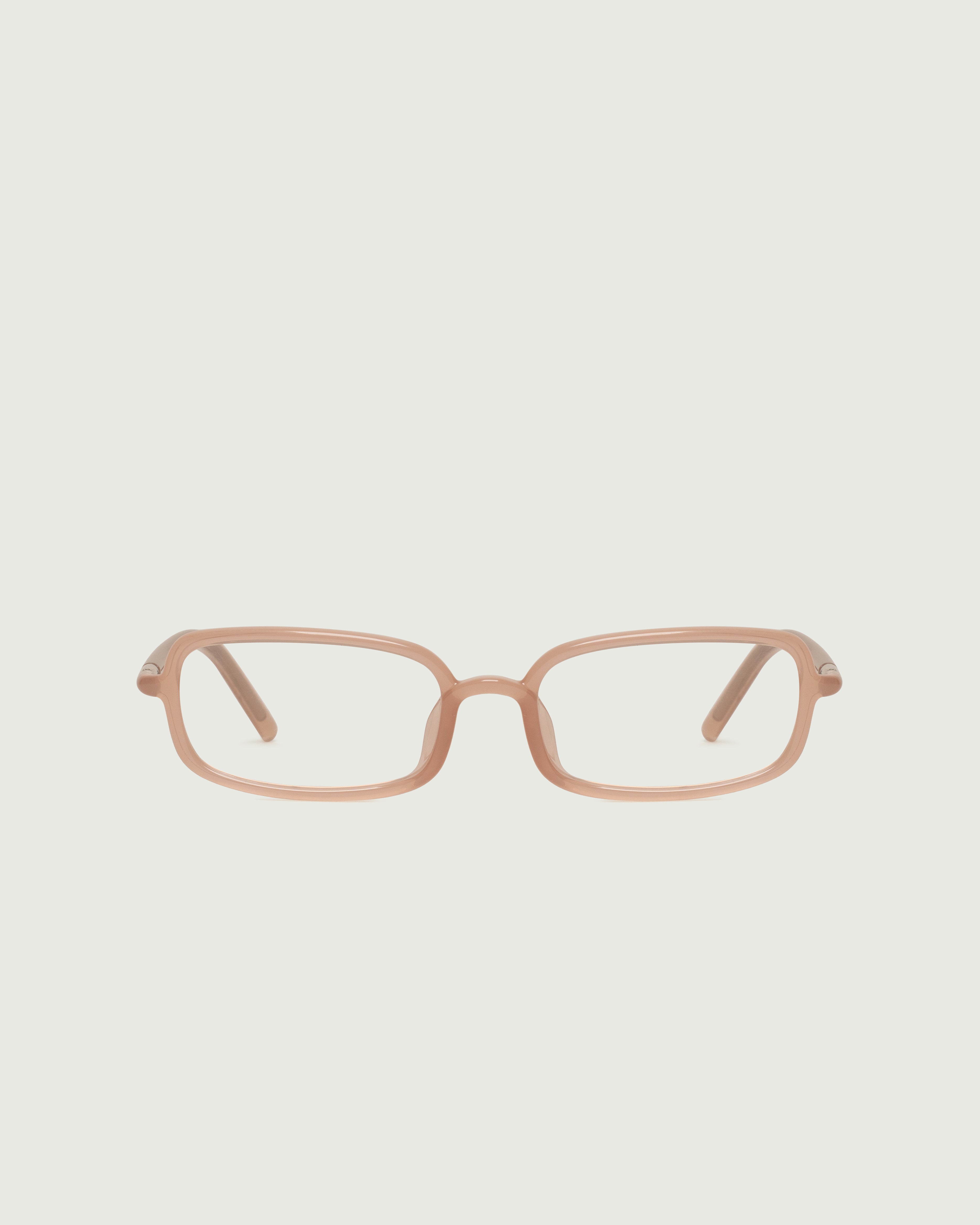 Rosewater::Oliver Eyeglasses rectangle Pink castor seed front