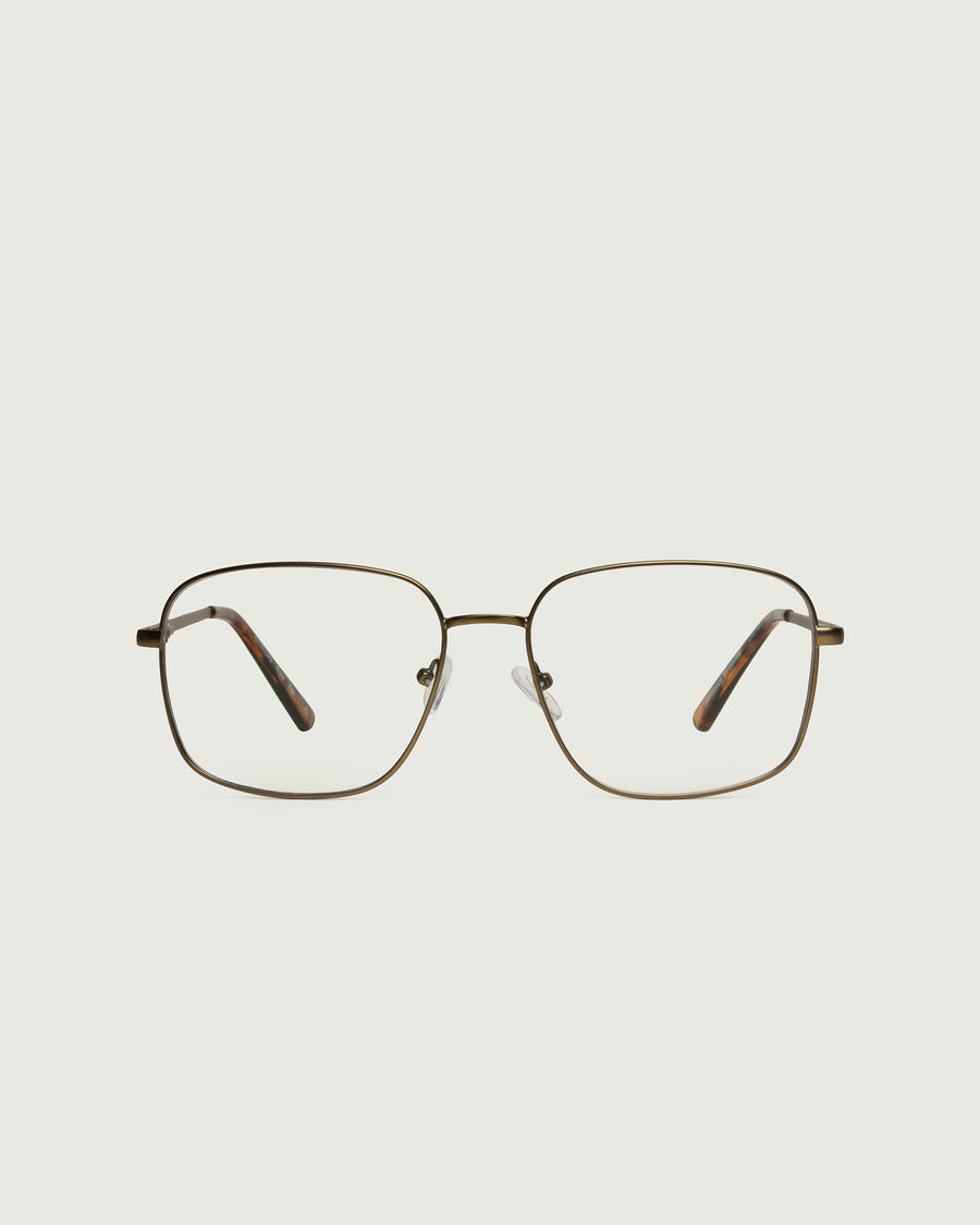 Cole Anti-Radiation Glasses square brown metal front