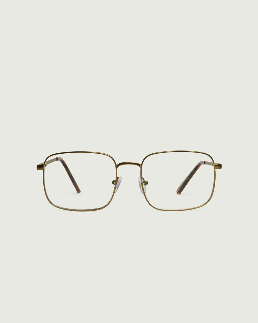 Vito Anti-Radiation Glasses rectangle brown metal front