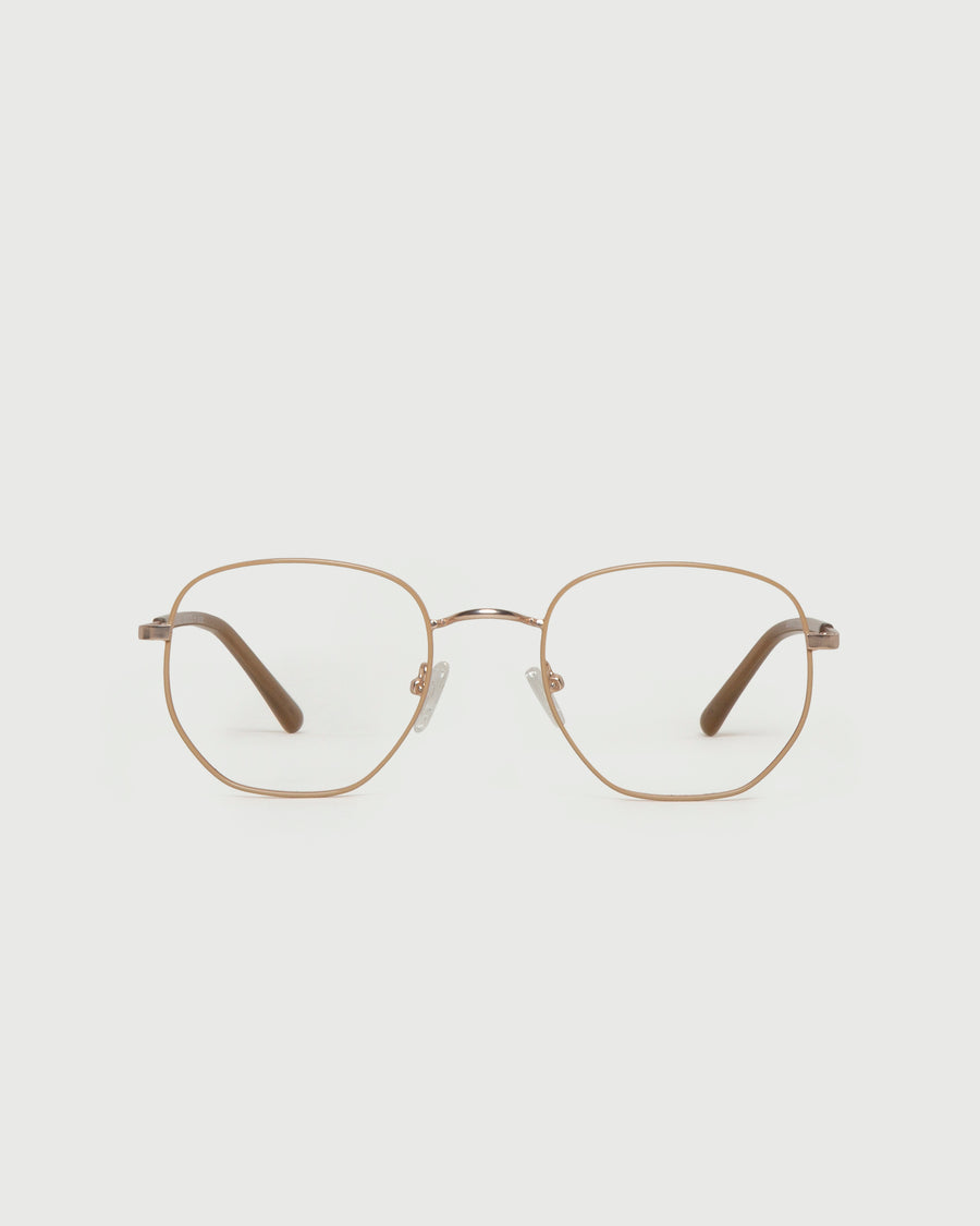 Marcel Eyeglasses square nude metal front