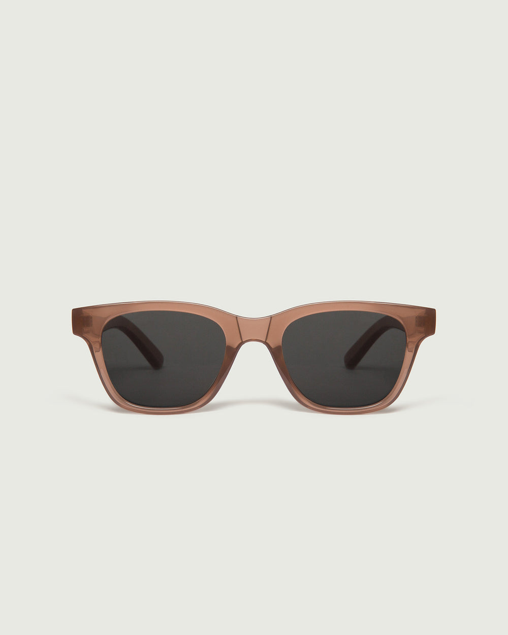 Sable::Theo Sunglasses square brown plastic front
