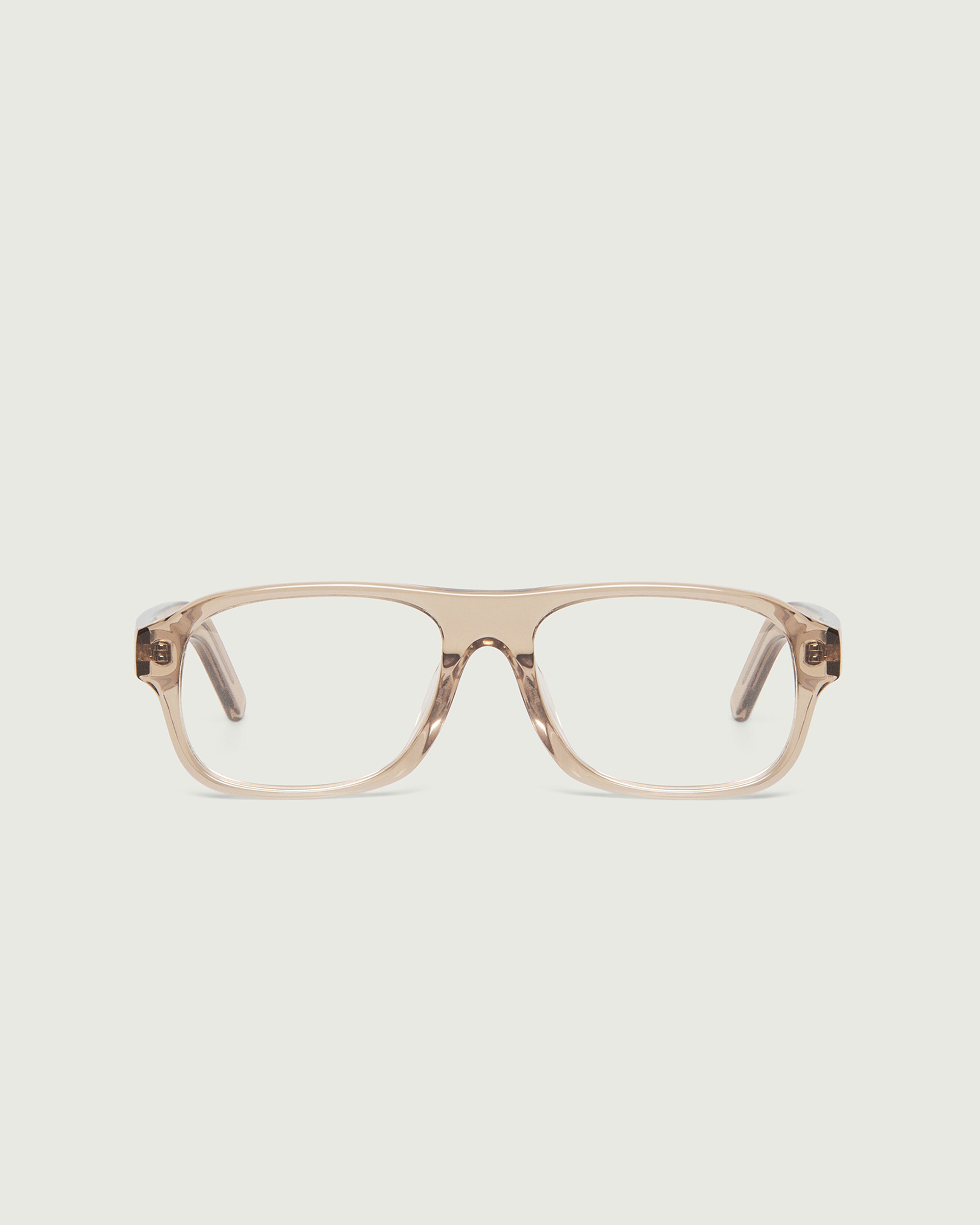 Sesame ::Briggs Eyeglasses square brown acetate front