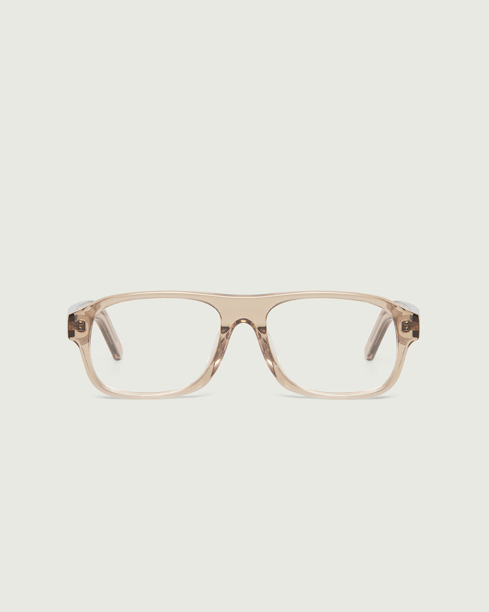 Sesame ::Briggs Eyeglasses square brown acetate front