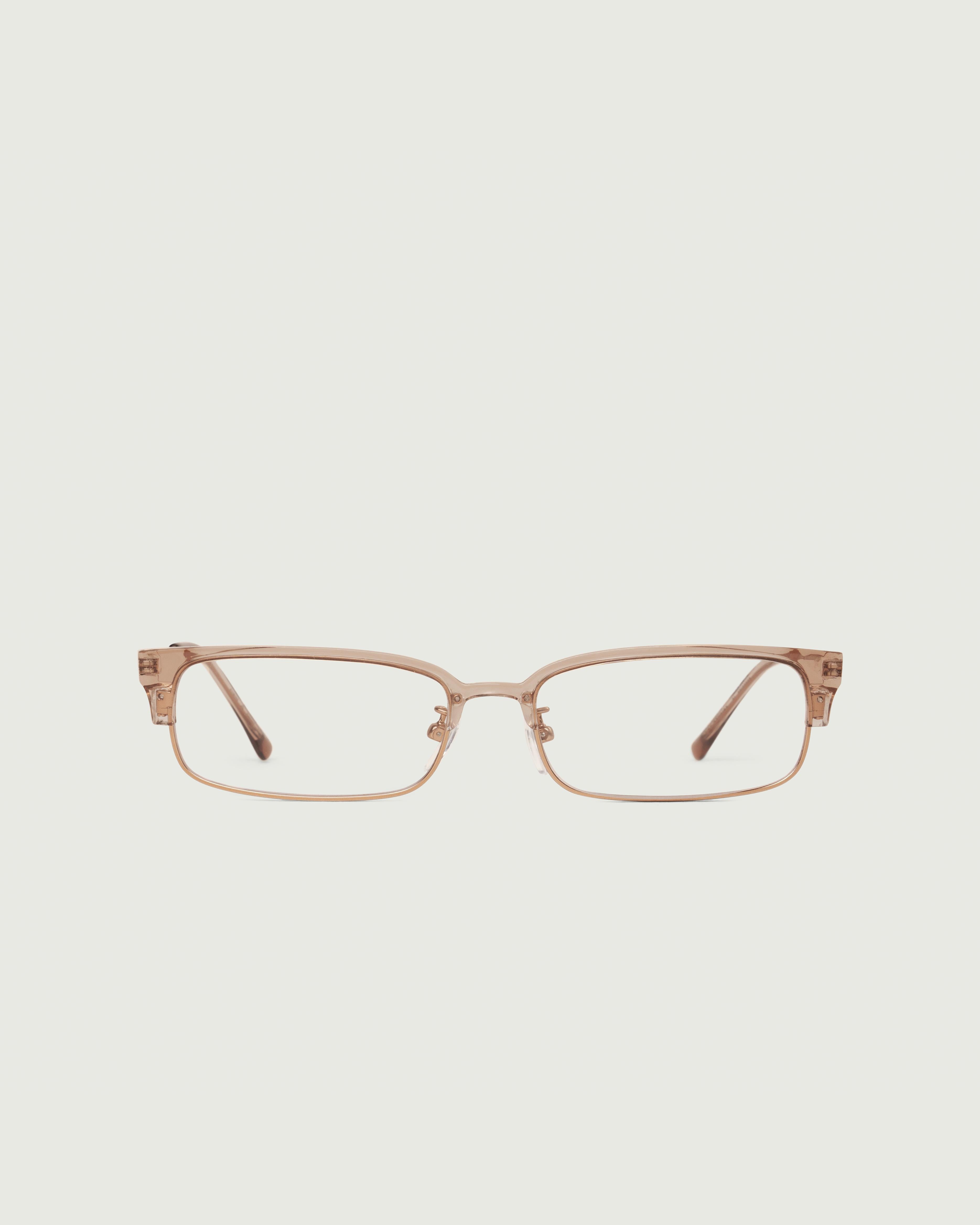 Sesame::Carson Eyeglasses rectangle Brown castor seed front