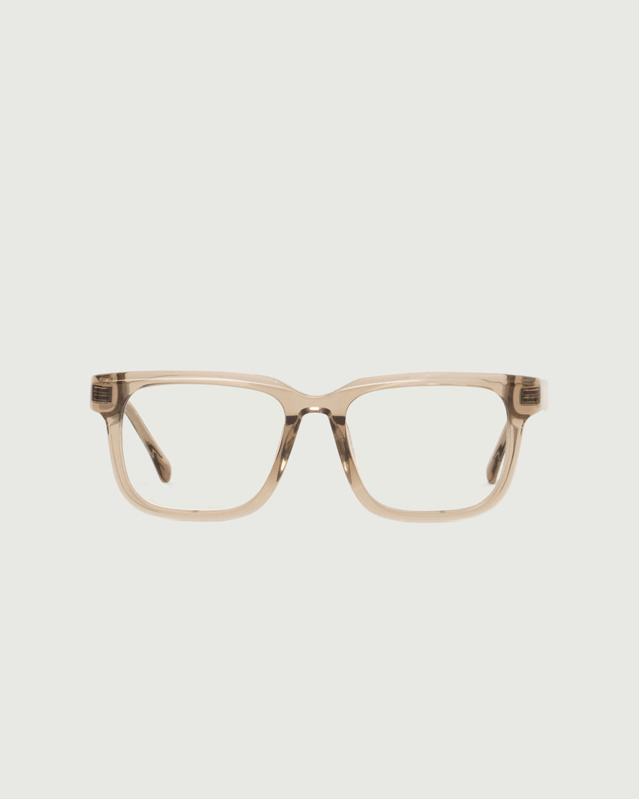Garth Eyeglasses square Brown acetate front