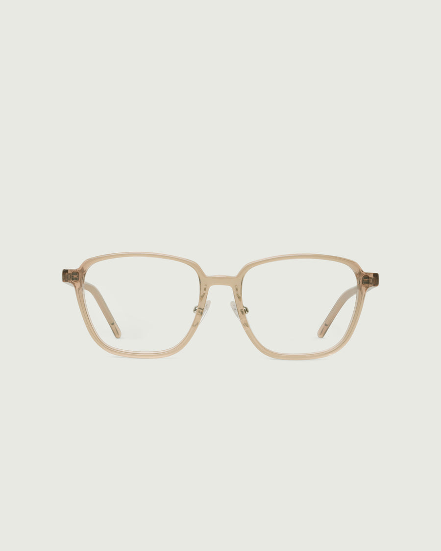 Jensen Wide Eyeglasses square brown plant-based front