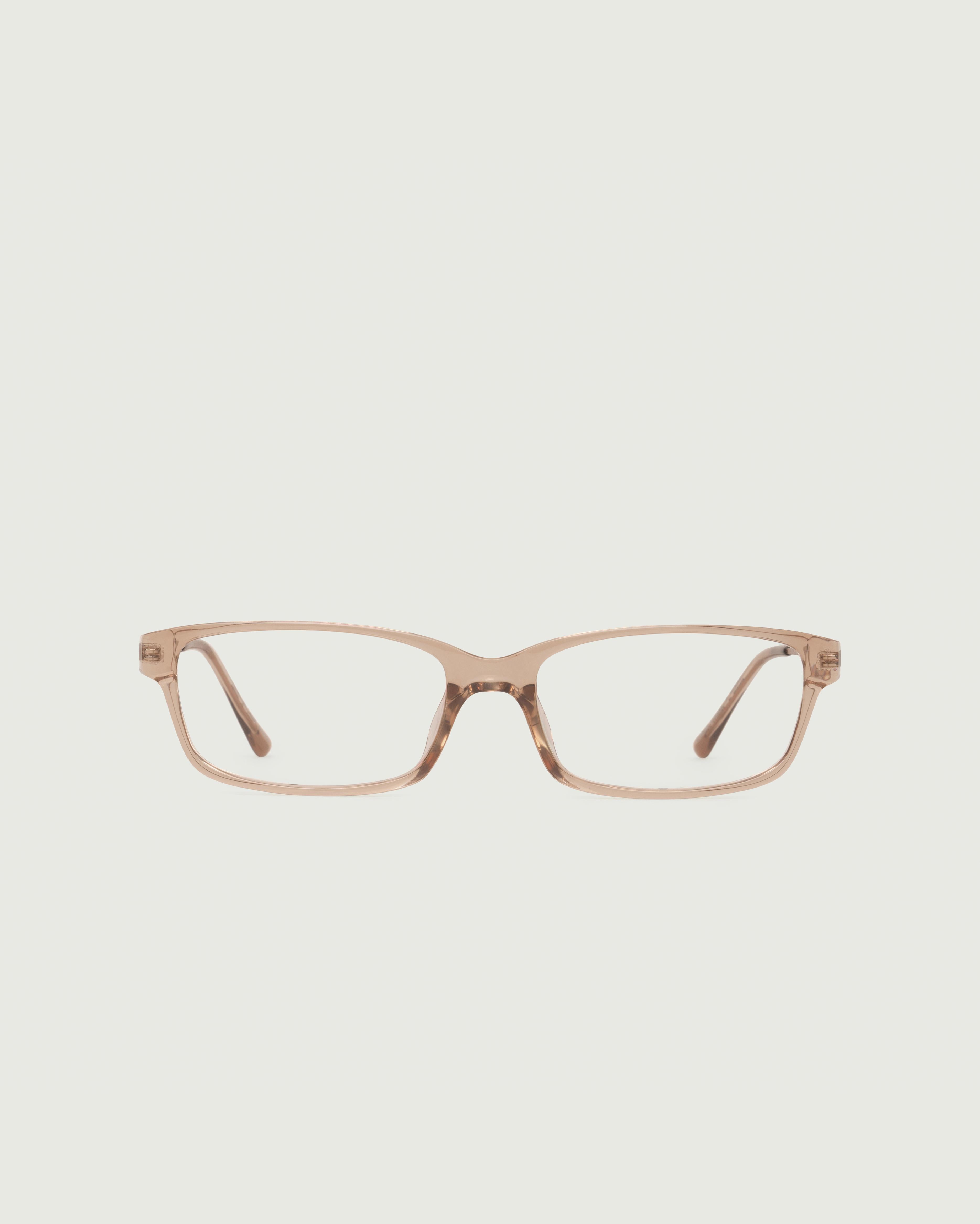 Sesame::Jones Eyeglasses rectangle Brown castor seed front