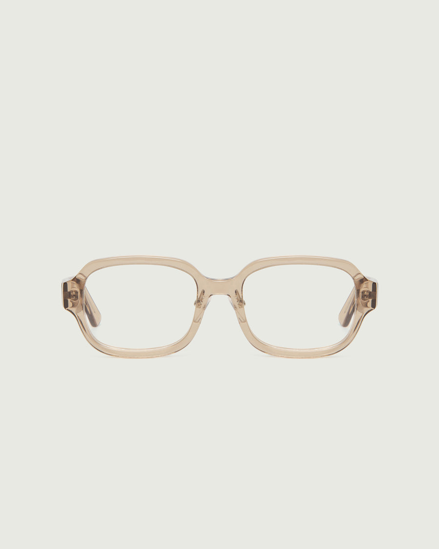 Lark Eyeglasses rectangle brown acetate front