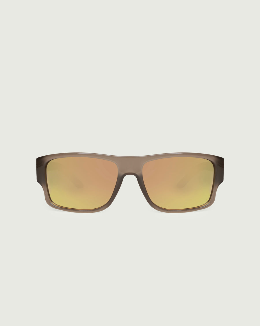 Nolan Sunglasses square gray recycled polyester front