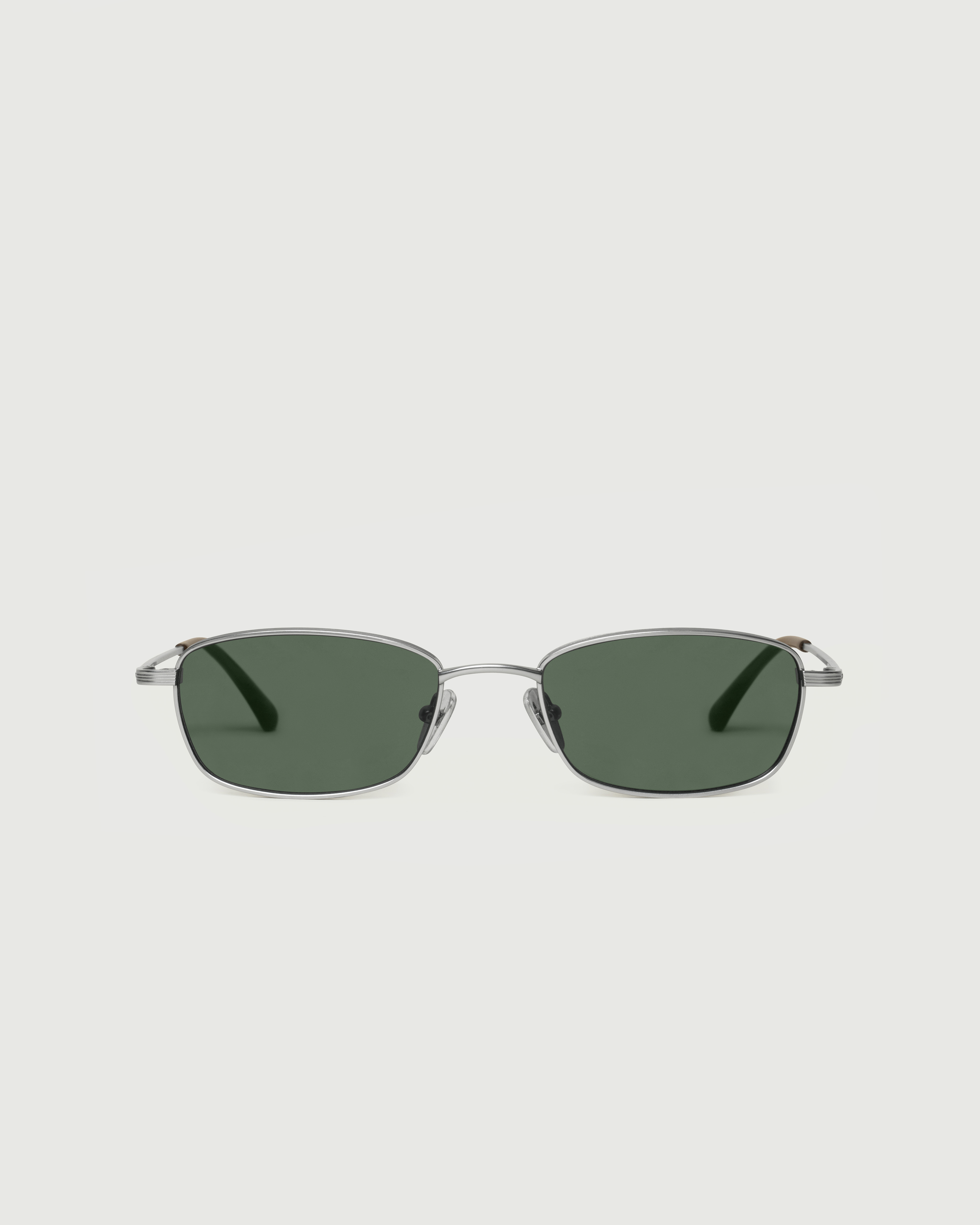Silver::Smith Sunglasses rectangle Silver metal front