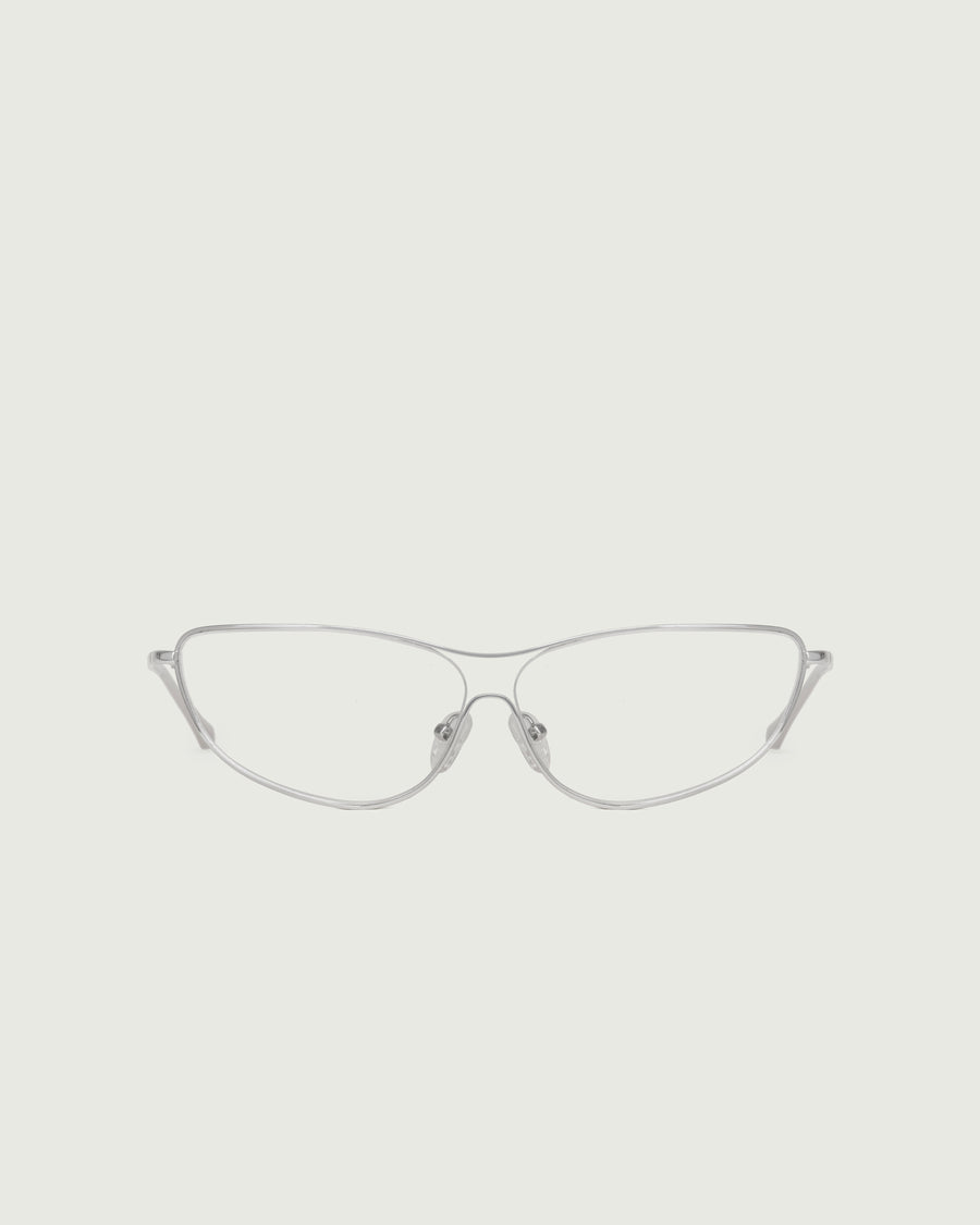 Ursa Eyeglasses pilot silver metal front