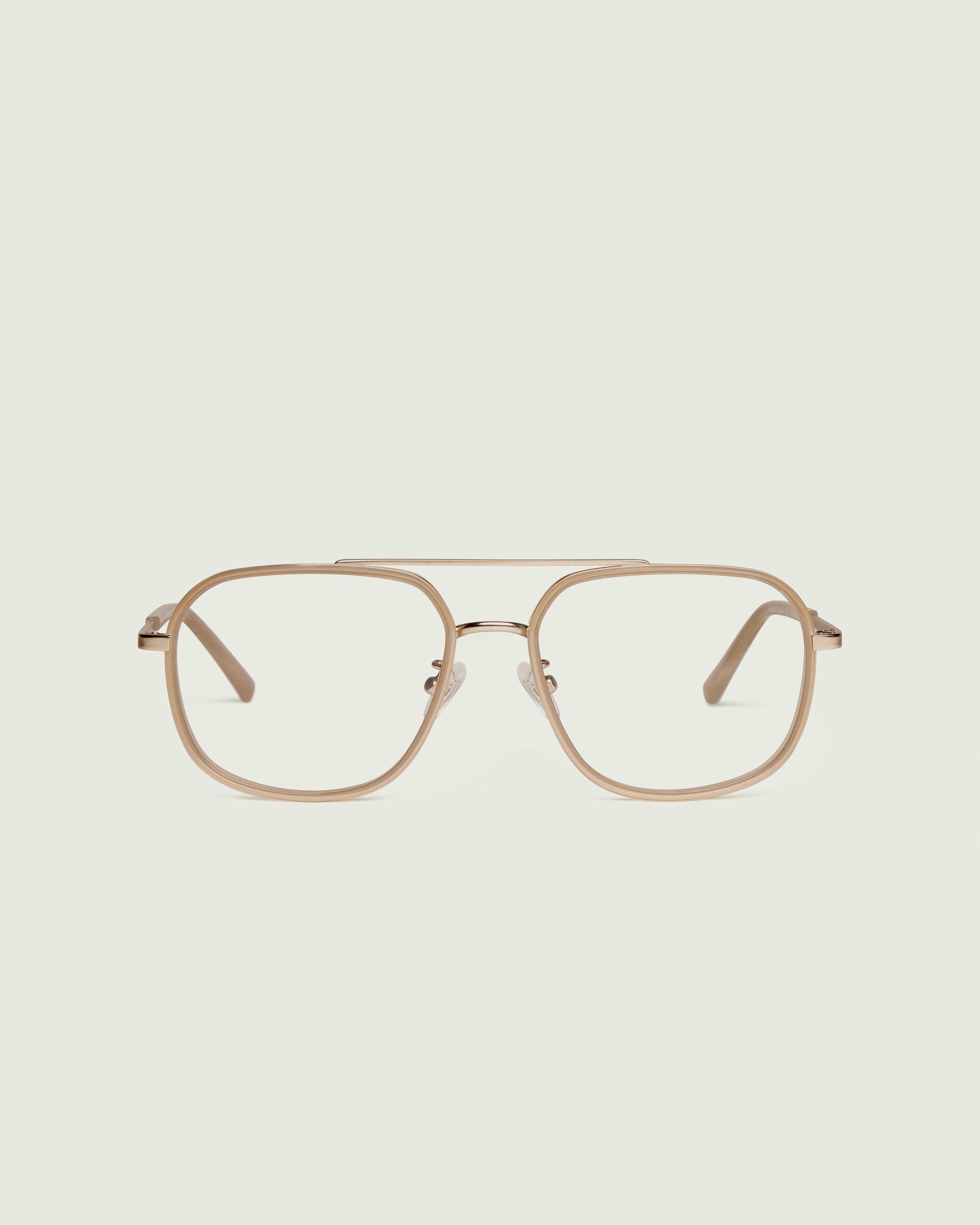 Soybean::Octavio Eyeglasses pilot Brown metal front