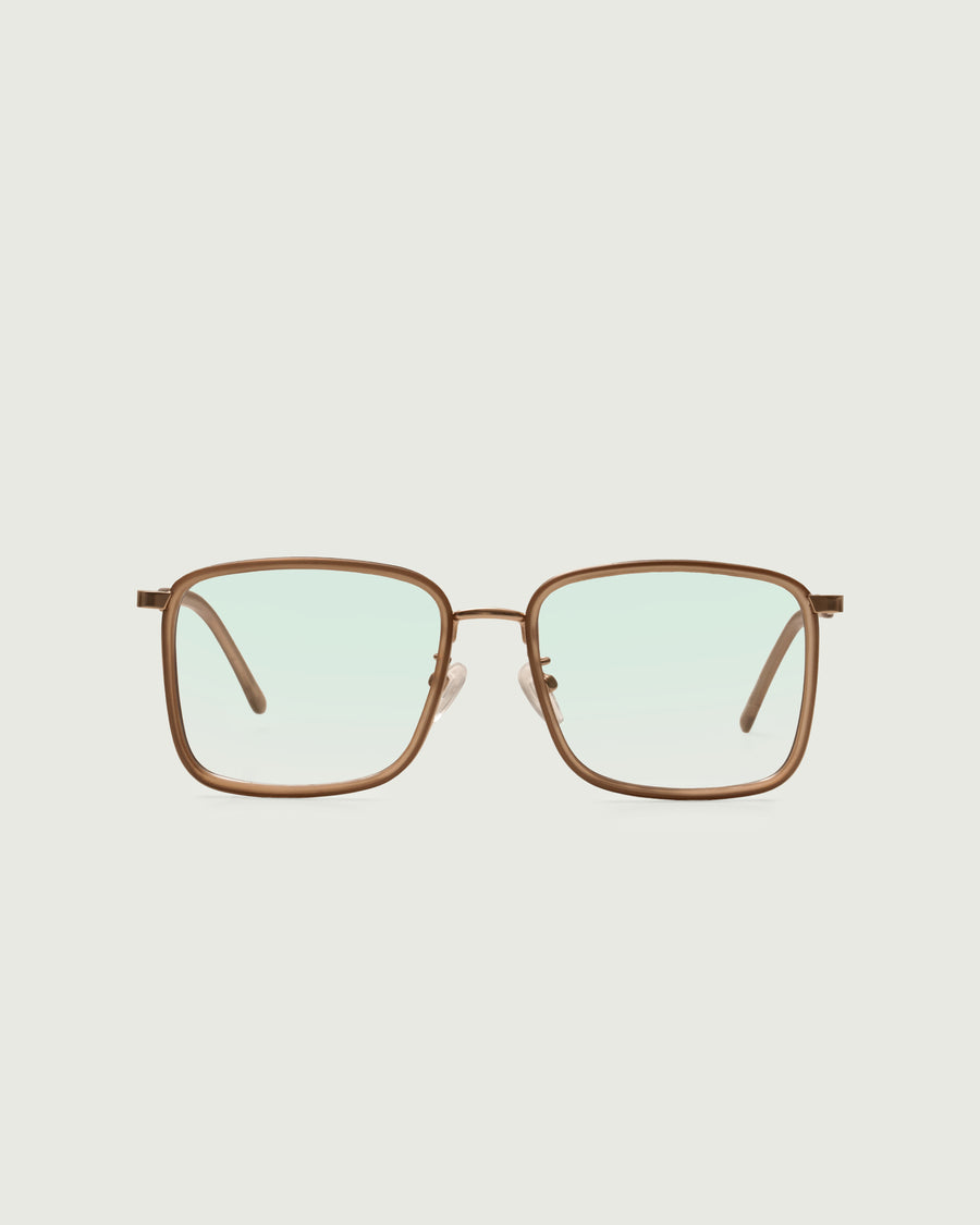 Alcott Anti-Radiation Glasses Square Brown recycled polyester front