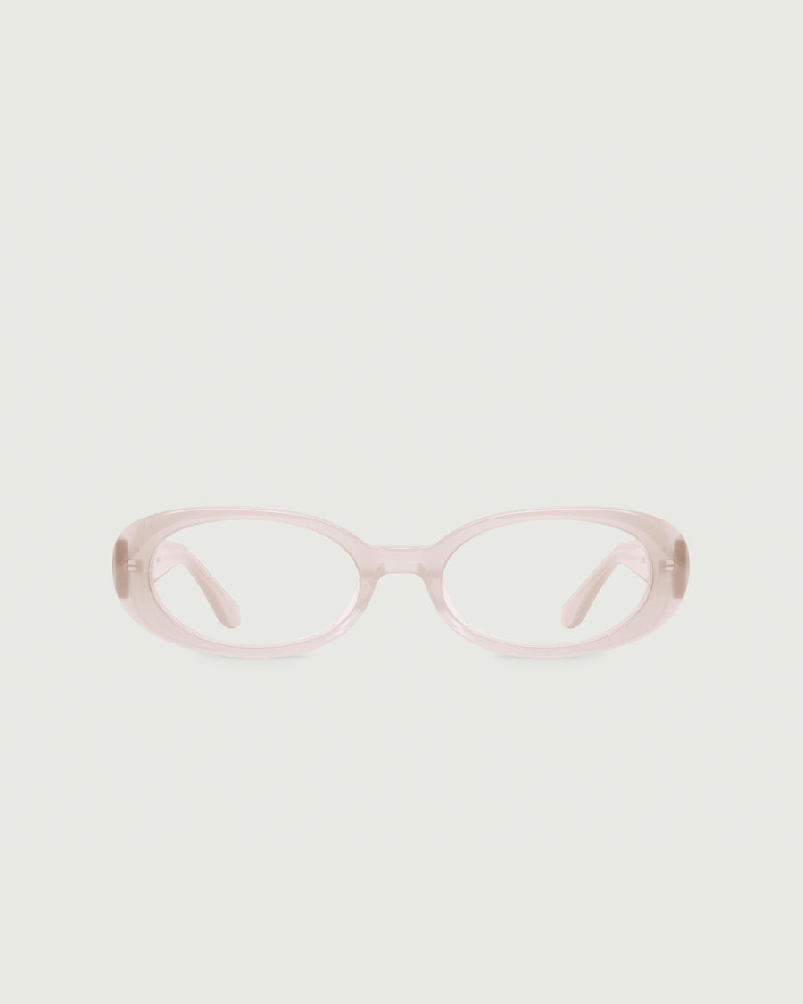 Devon Eyeglasses oval pink  acetate front