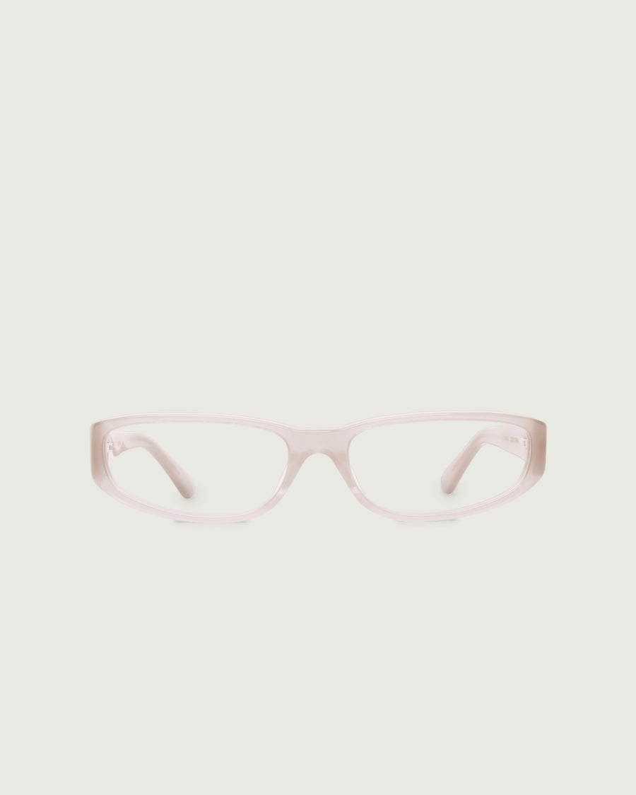 Lane Eyeglasses rectangle pink  acetate front